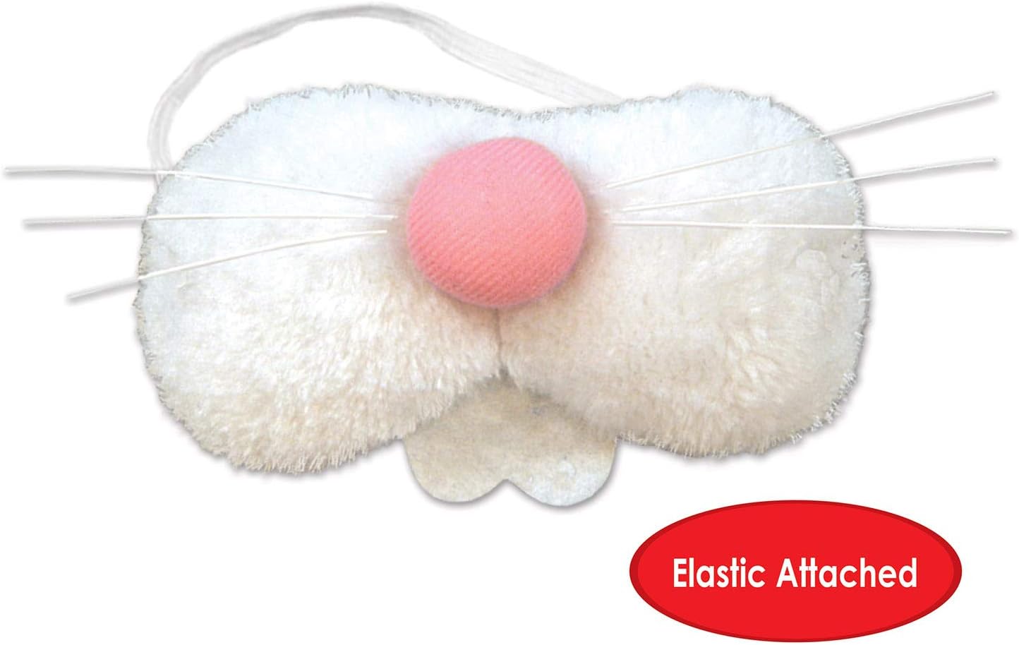 Beistle 40011 - Peluche a forma di coniglietto, colore: Bianco/Rosa - immagine 4
