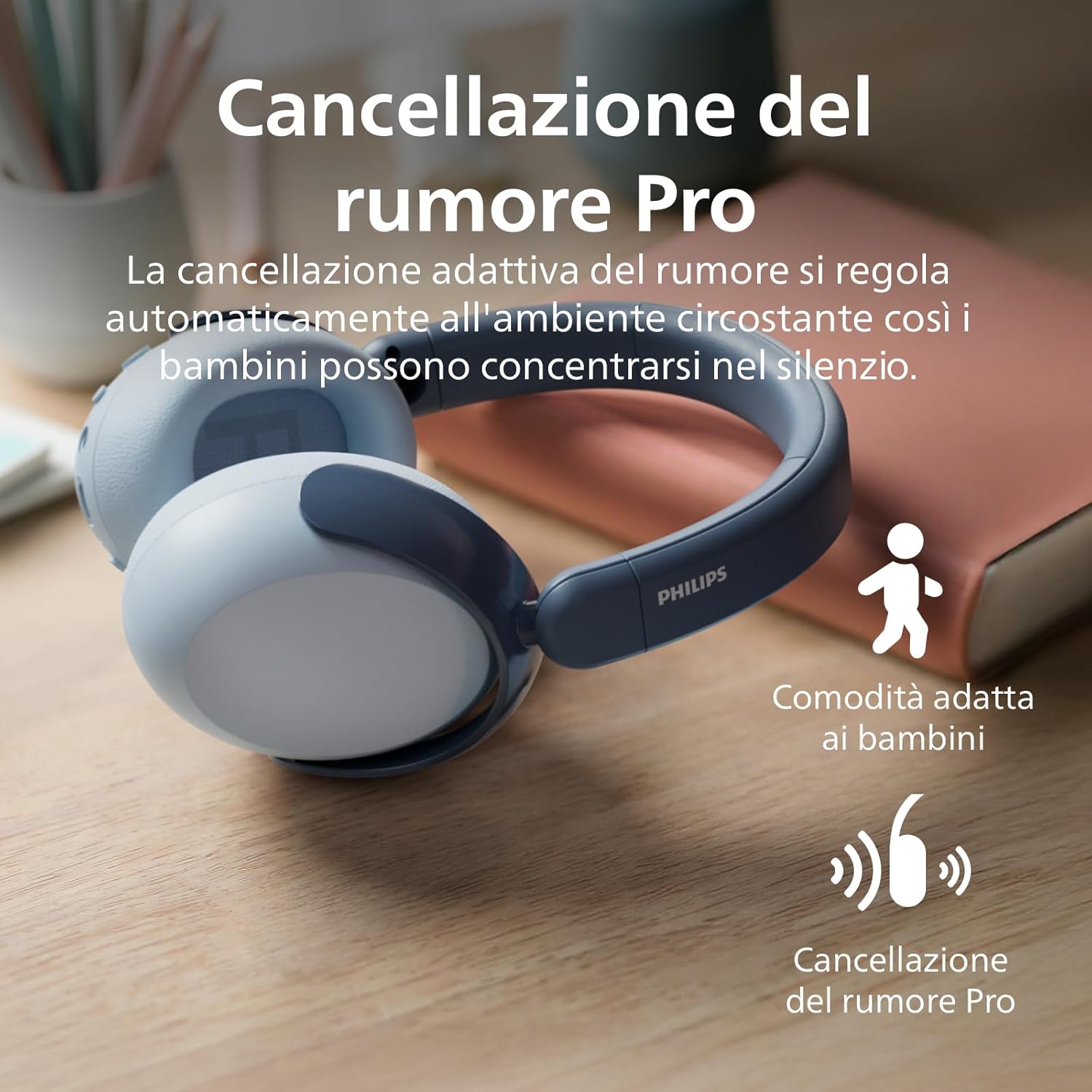 Philips TAK5500RT Cuffie On-Ear Wireless per Bambini - immagine 4