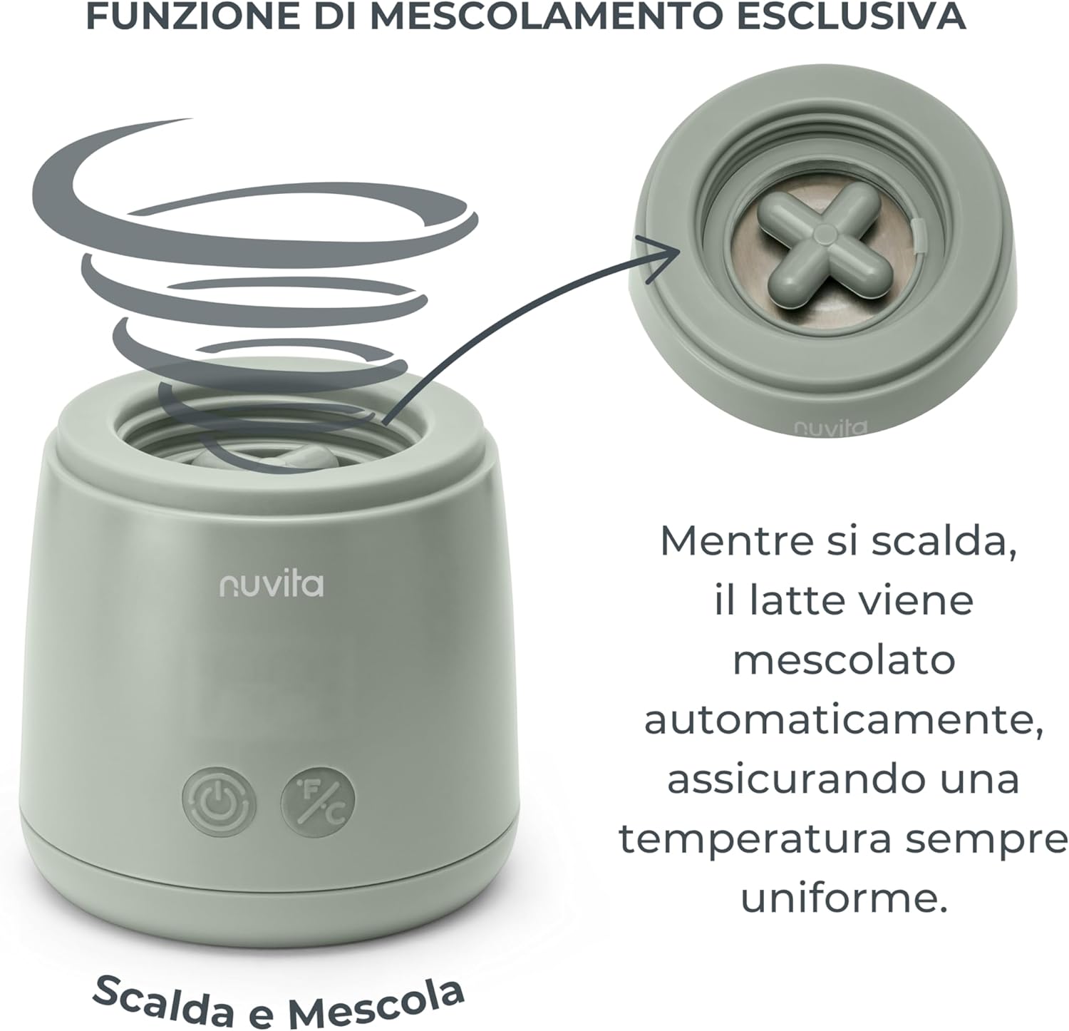 Nuvita 1164 Mix70 Scaldabiberon Portatile 70°C - immagine 3