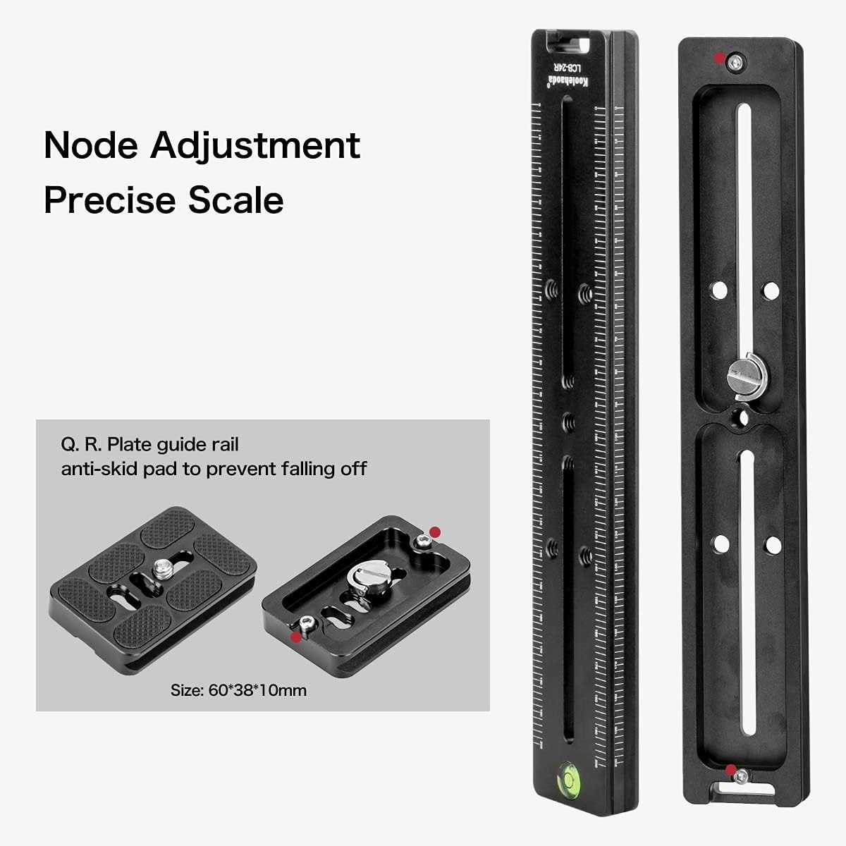 Koolehaoda 240mm Piastra Sgancio Rapido Macro Rail Slider - immagine 5