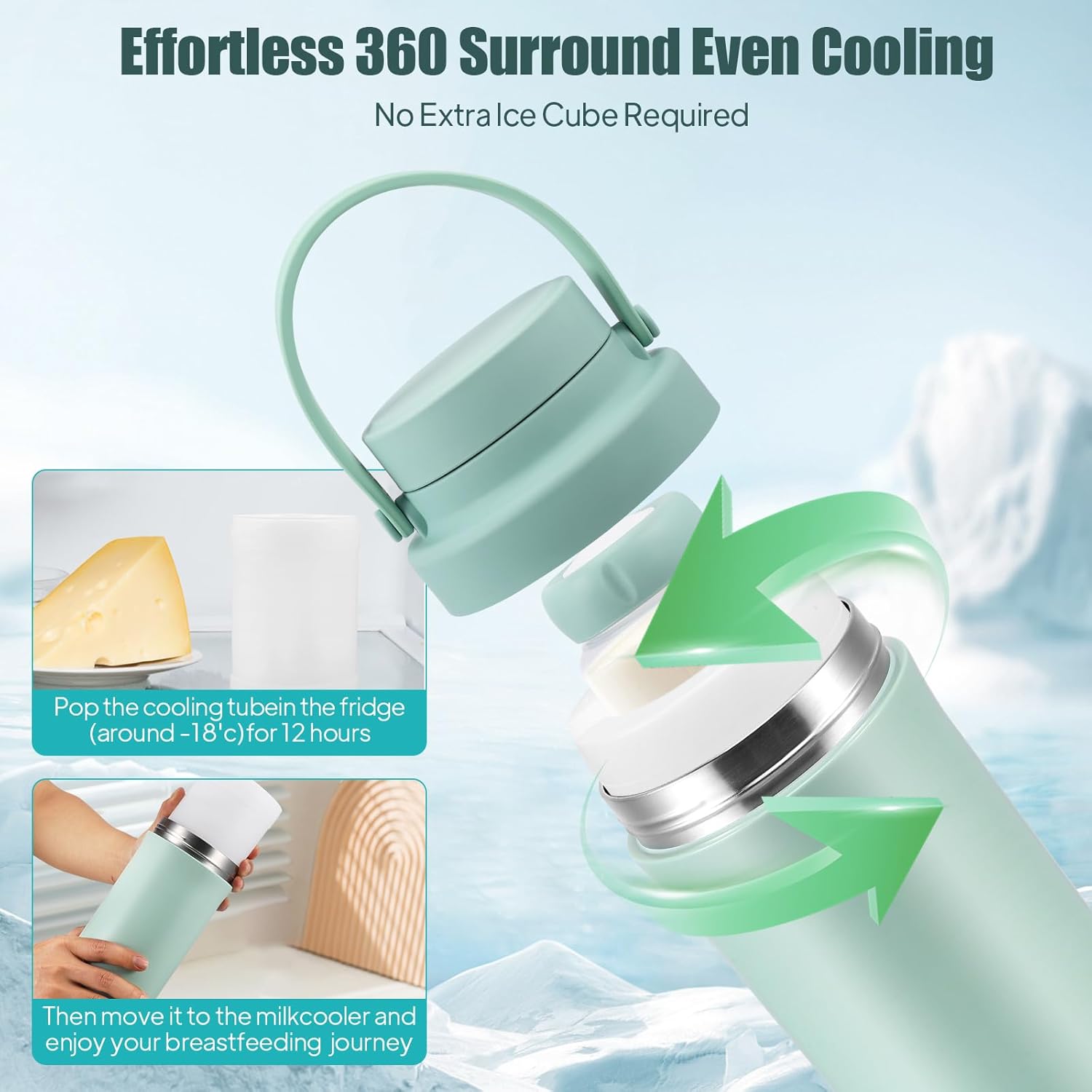 Raffreddatore Portatile per Latte Materno 620ml - immagine 5