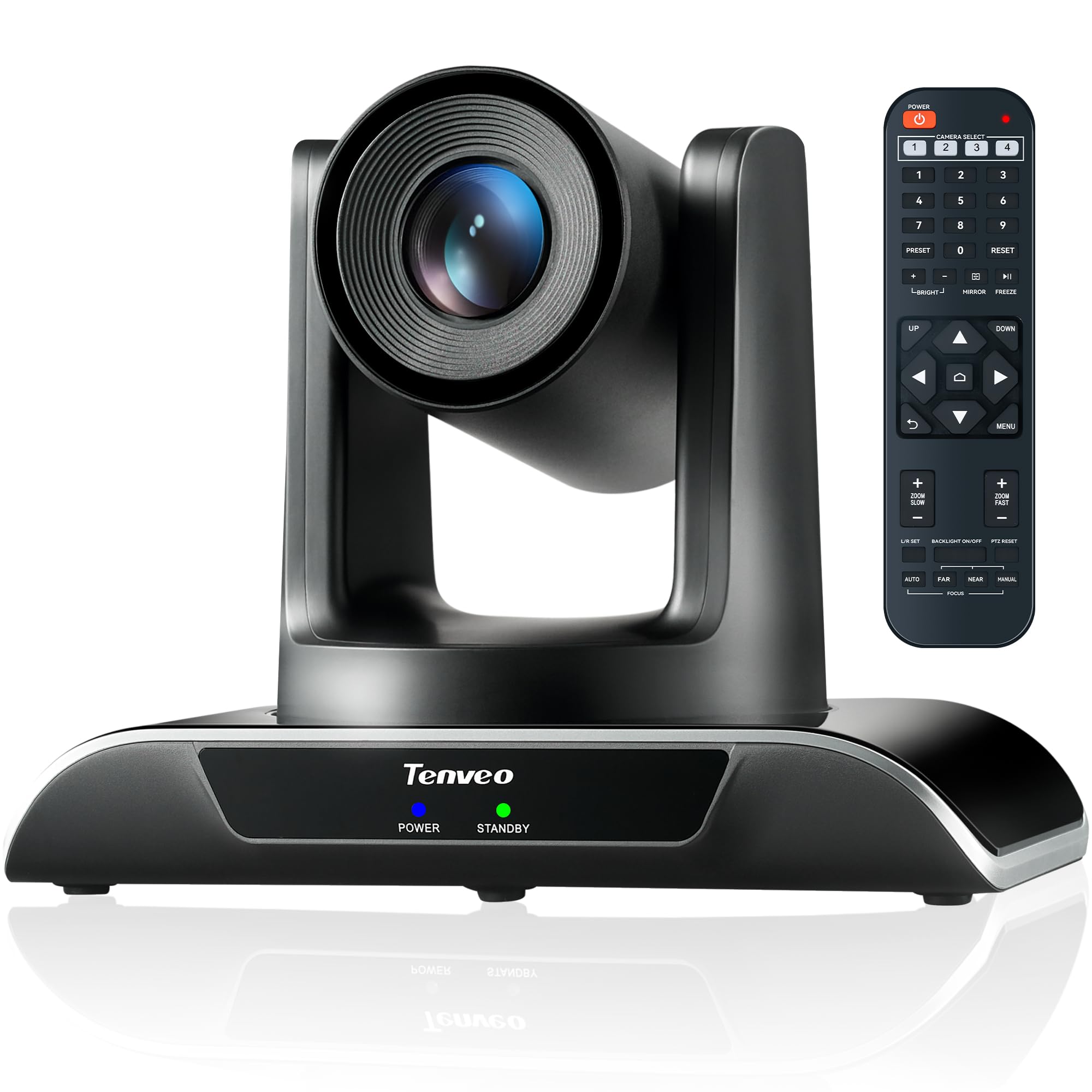 Tenveo PTZ Telecamera per Conferenze 20X Zoom Ottico USB3.0 HDMI Telecamera per Videoconferenze 1080P Full HD Streaming Webcam con Skype/Zoom/Teams/OBS per Riunioni Chiesa Educazione Medicina