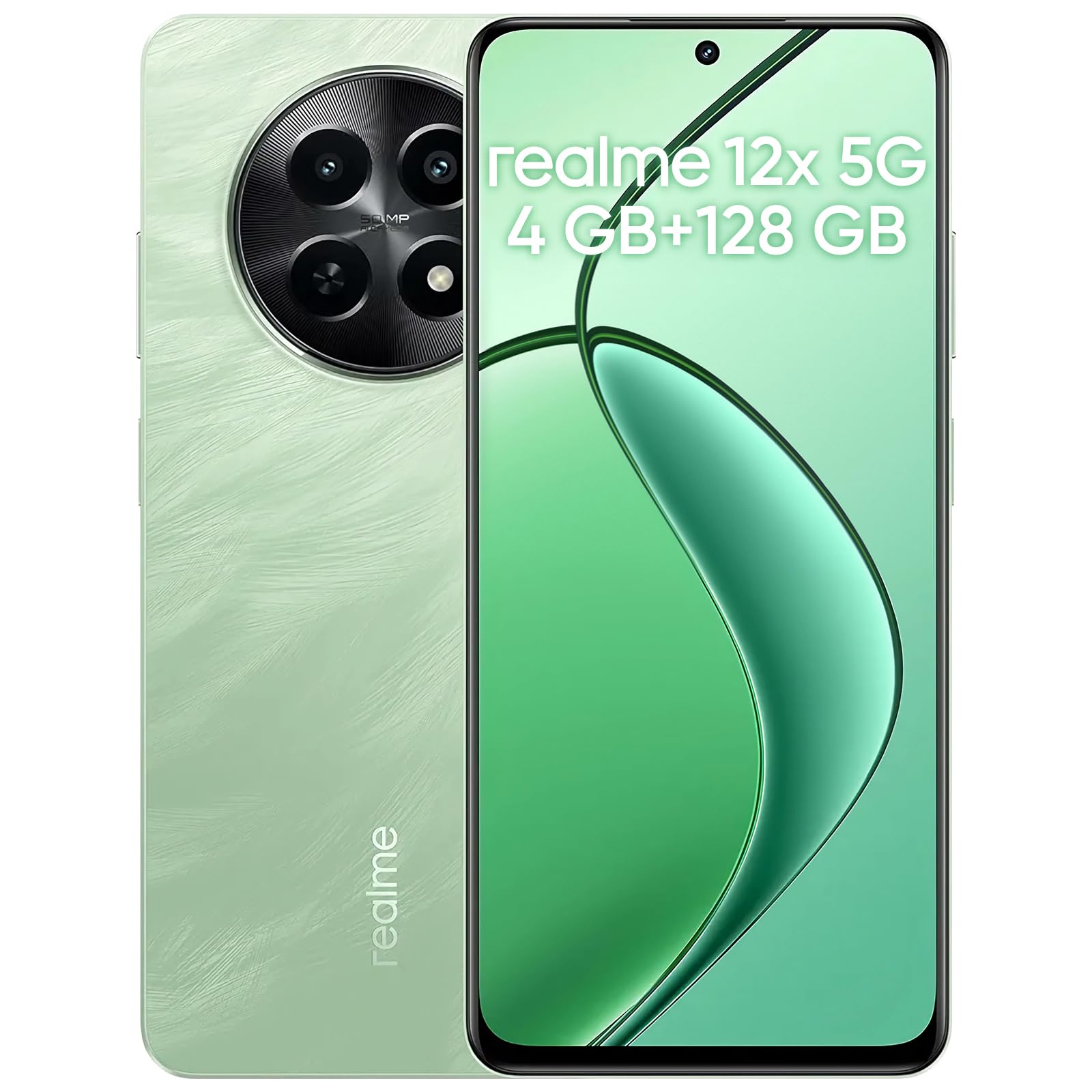 Realme 12x 5G Smartphone 4+128 GB, Verde