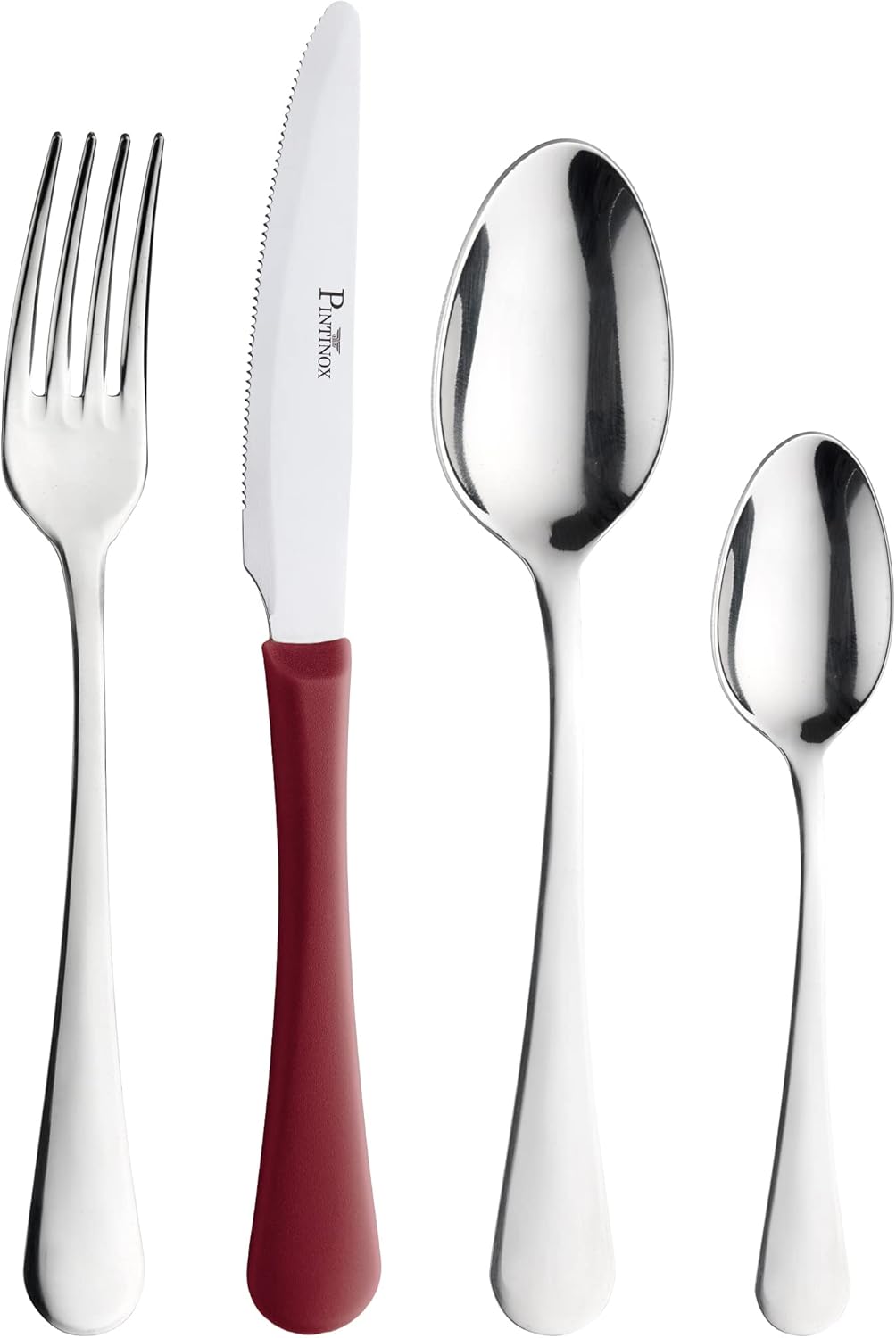 Prima Collection Bellagio - Set Posate 48 Pezzi, Rosso - immagine 1