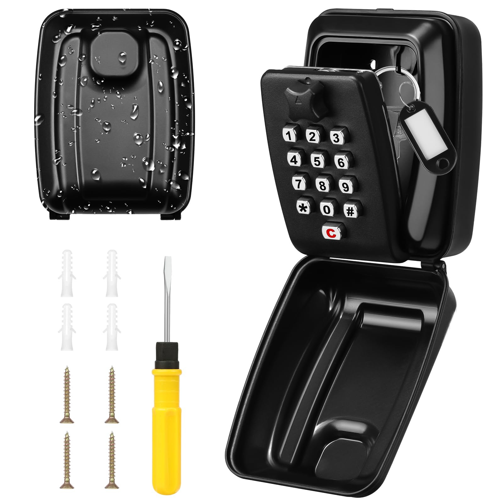 Hotut Cassaforte per Chiavi Esterno da Parete