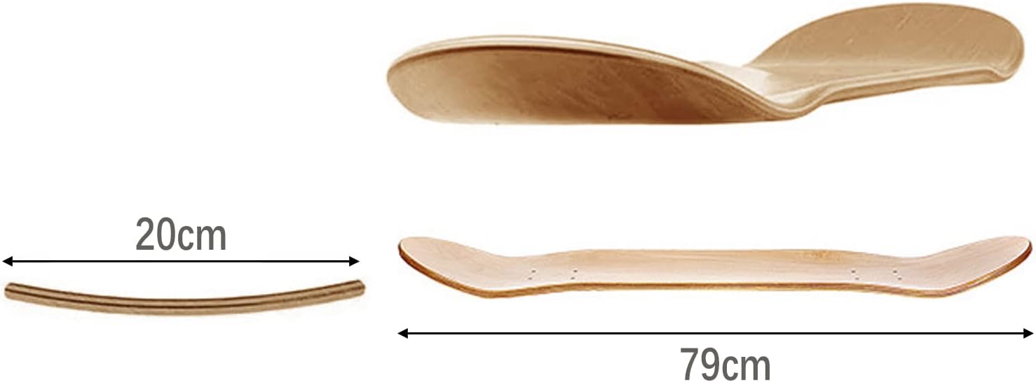 Tavola Skateboard in Acero 7 Strati 31"x8" (2 pezzi) - immagine 2