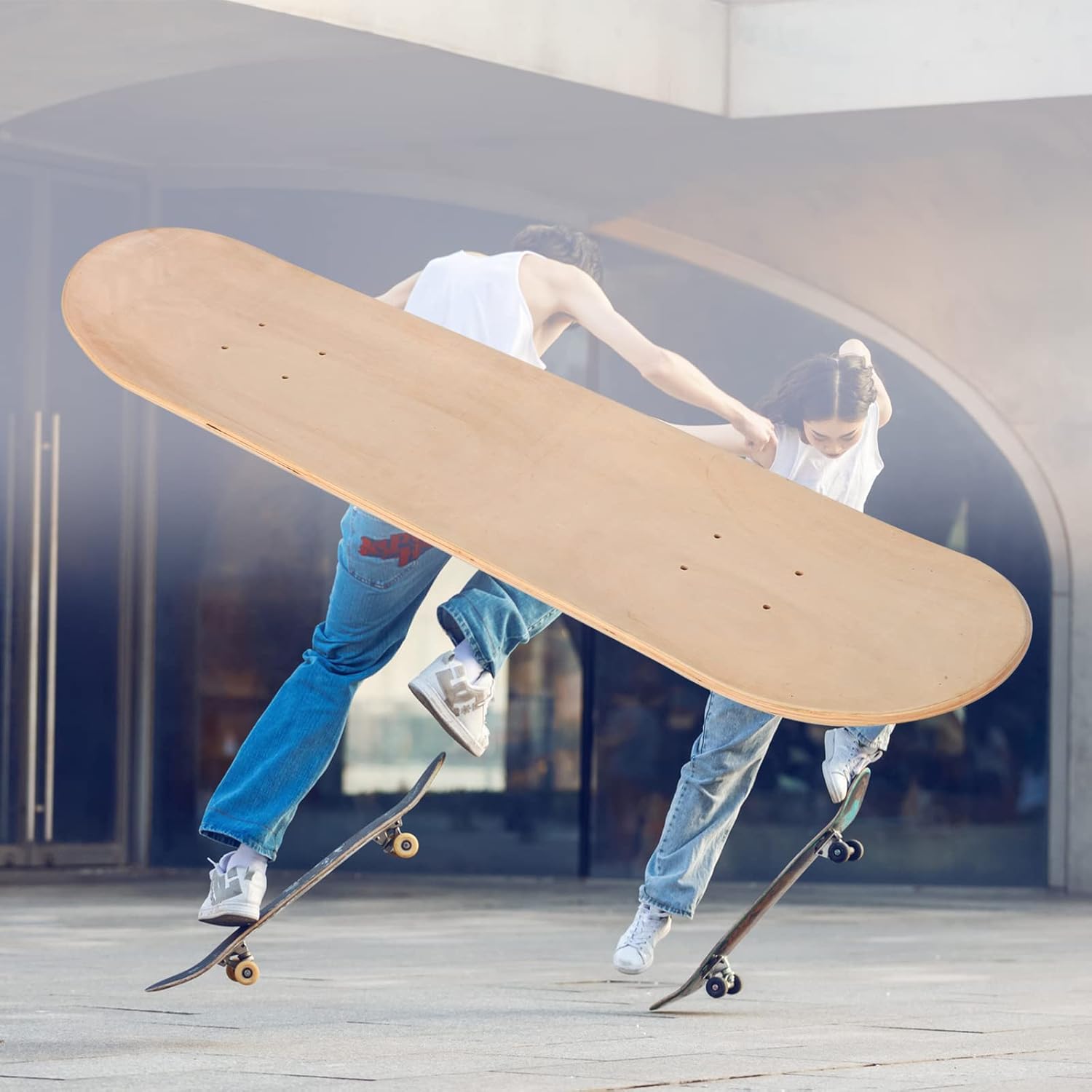 Tavola Skateboard in Acero 7 Strati 31"x8" (2 pezzi) - immagine 4