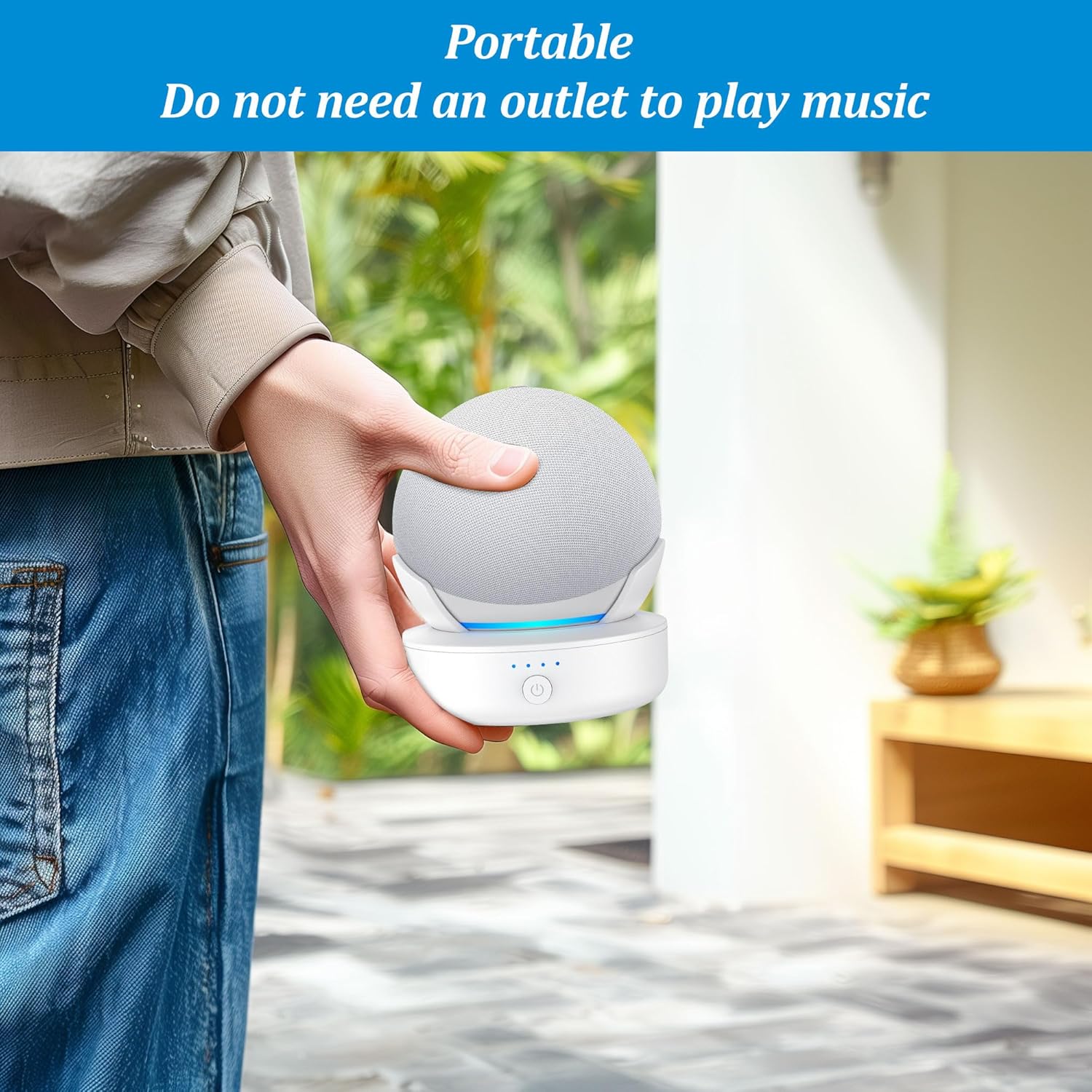 Plusacc Supporto per Batteria DDΟΤ 4ª & 5ª Gen, Bianco - immagine 4