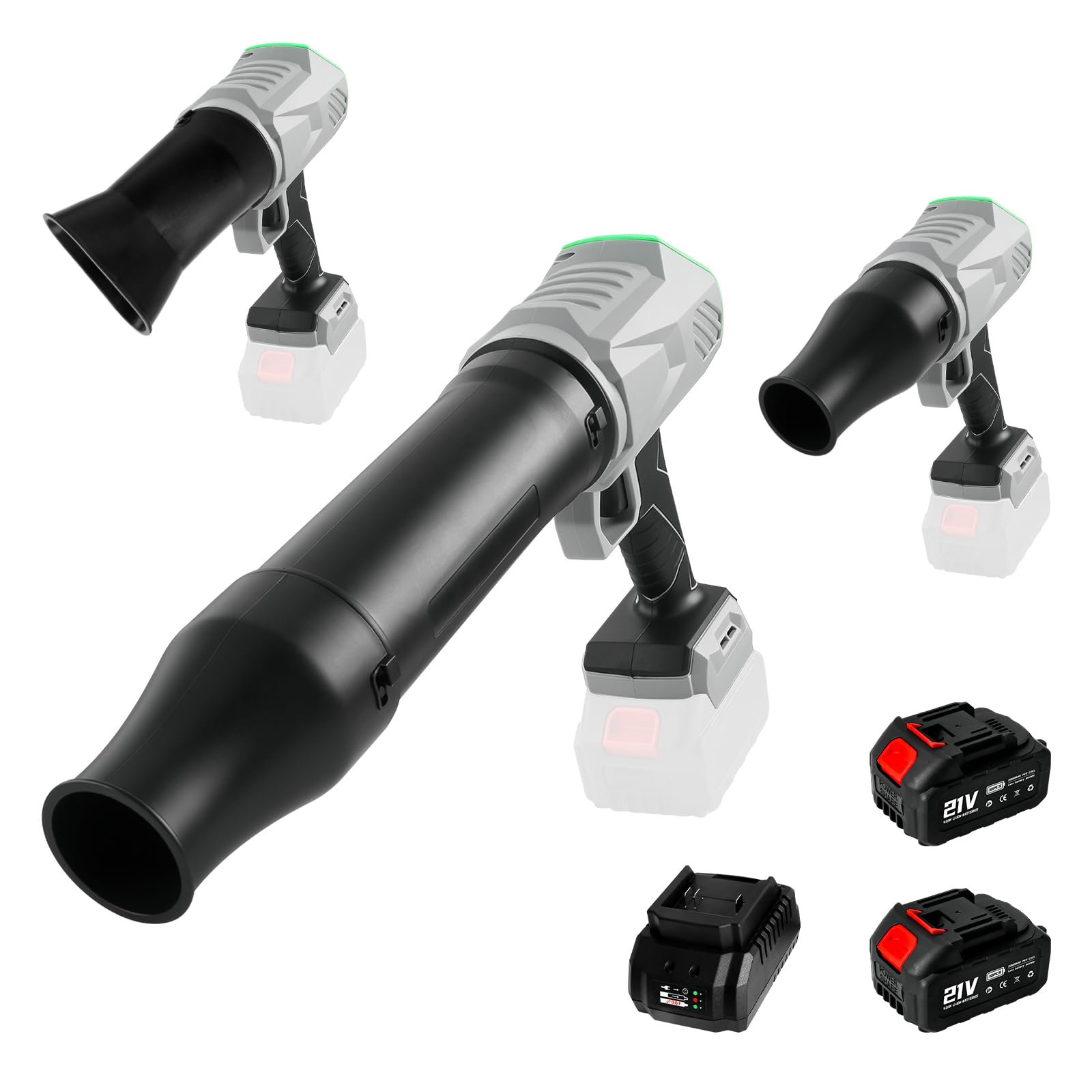 Soffiatore a batteria 215 km/h con 2 batterie