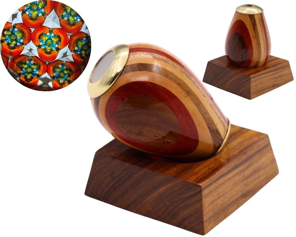 YVCrafts Caleidoscopio in Ottone e Legno Laccato