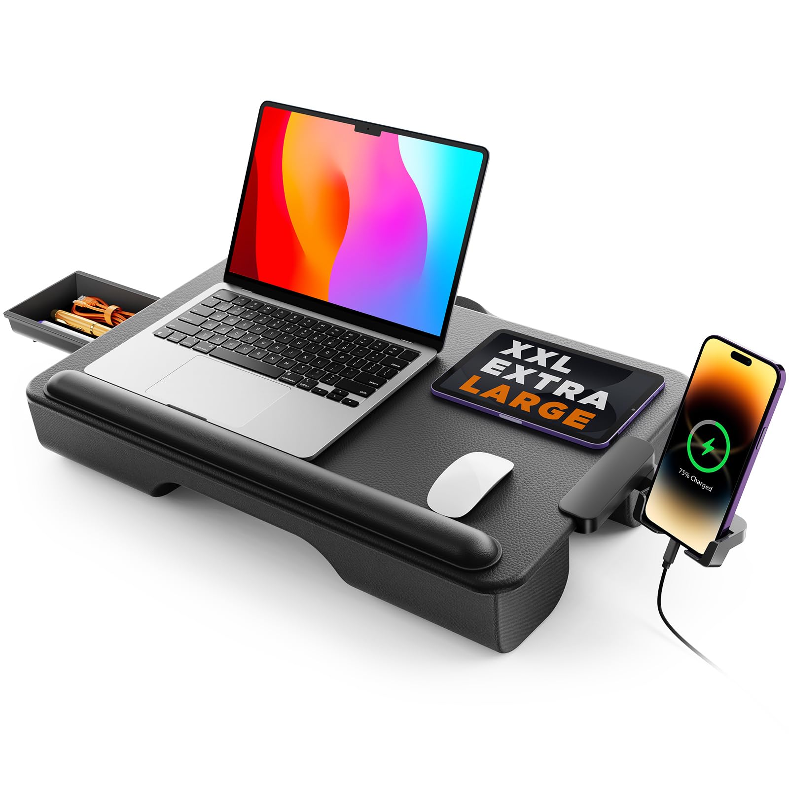 Saiji Supporto PC Portatile 54x33cm, Nero