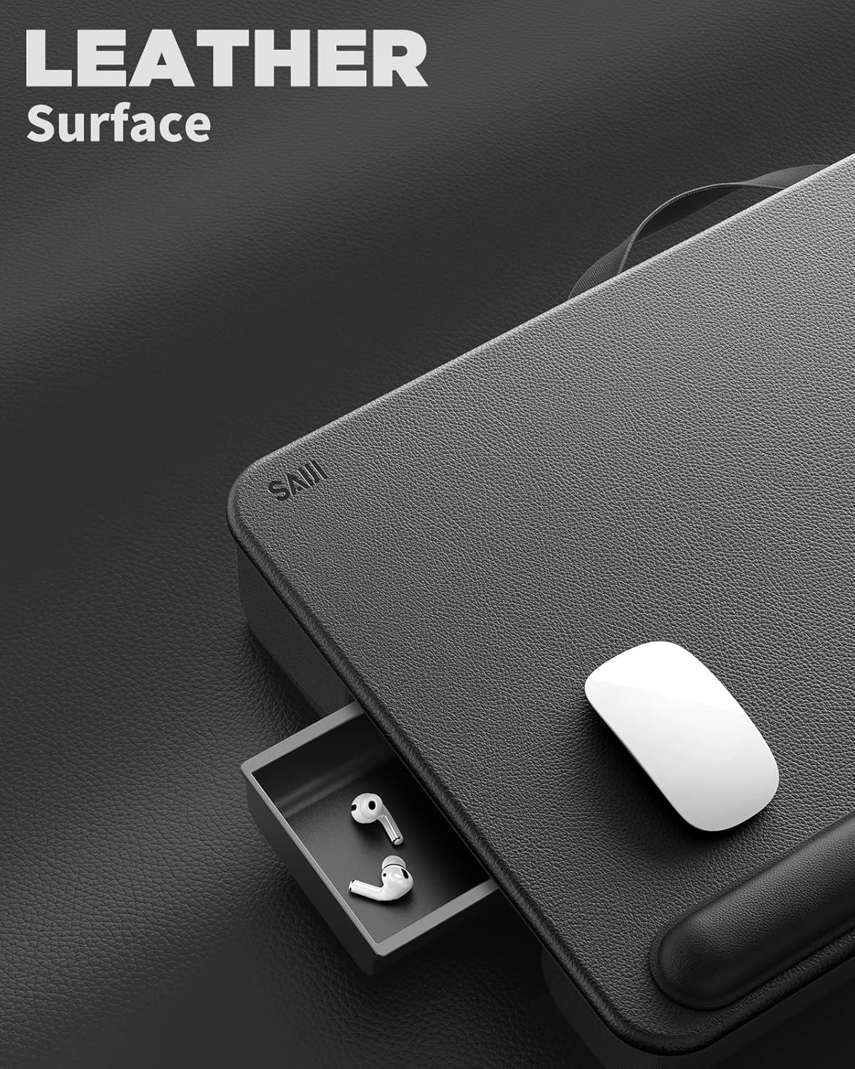 Saiji Supporto PC Portatile 54x33cm, Nero - immagine 5