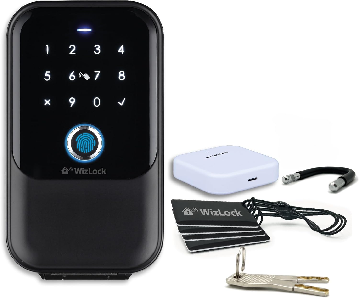 Smart KeyBox - Cassetta Chiavi Alluminio Nera Tuya - immagine 1