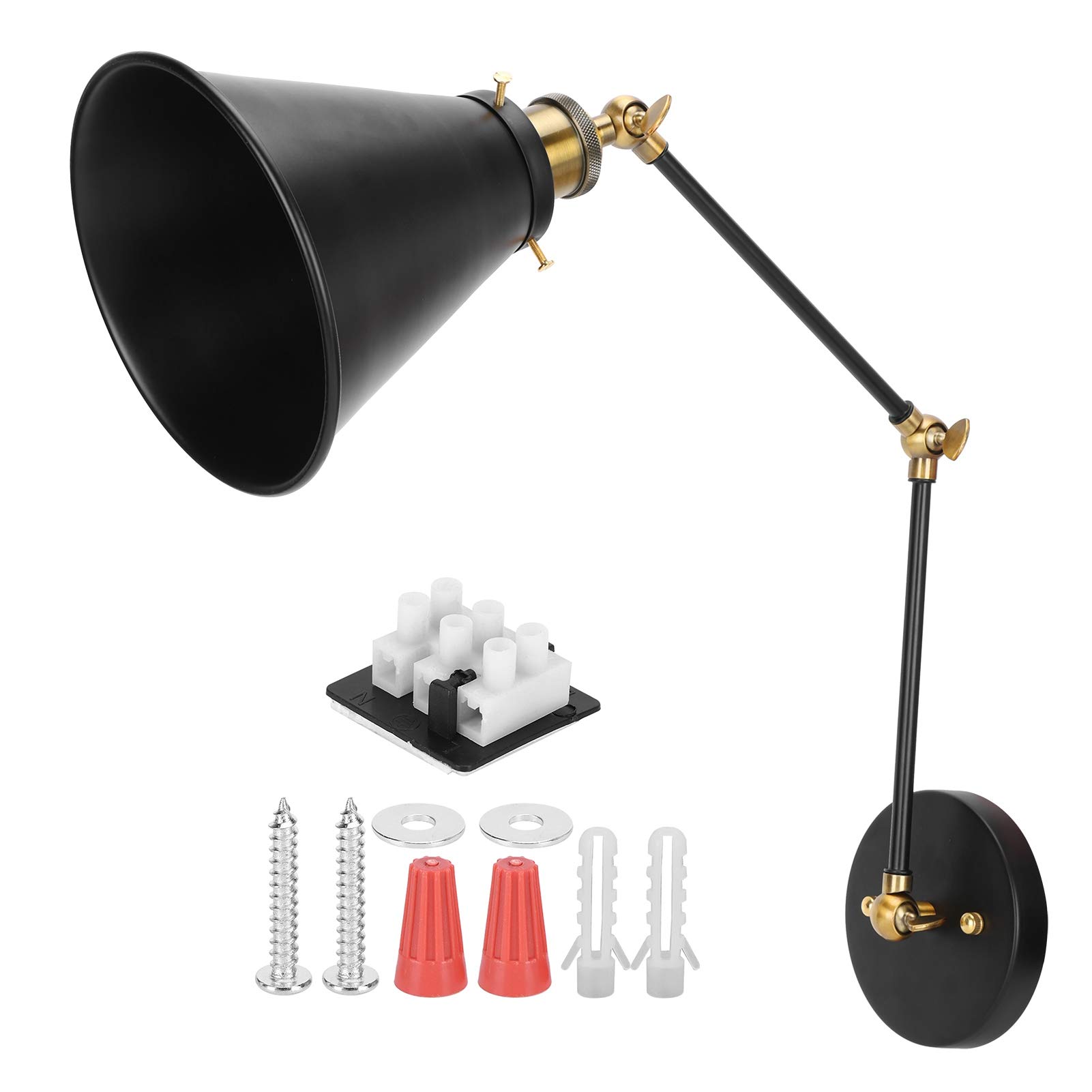 Lampada da Parete a Braccio Oscillante E27 Vintage