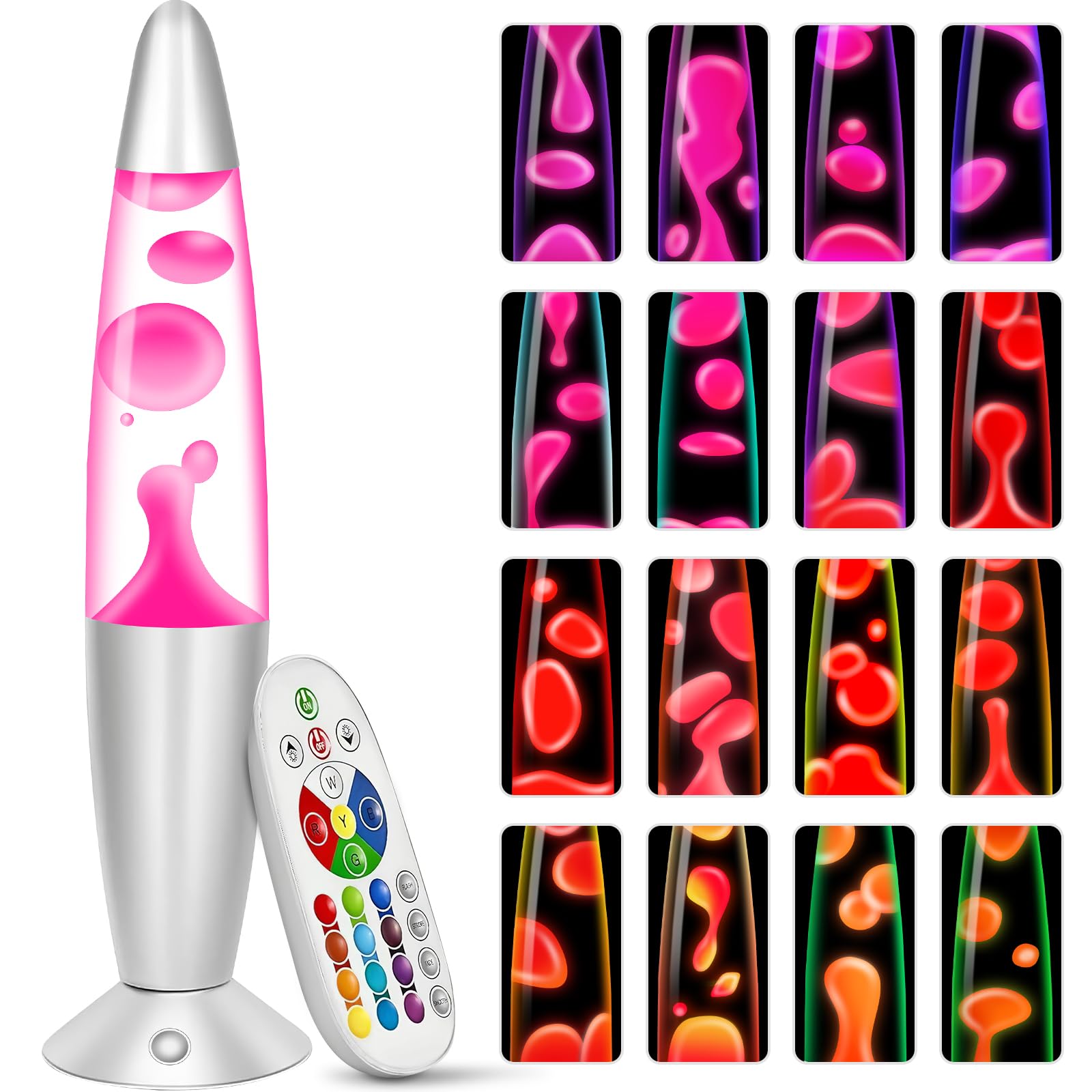 Liquide Lamp - Lampada LED con 17 Colori