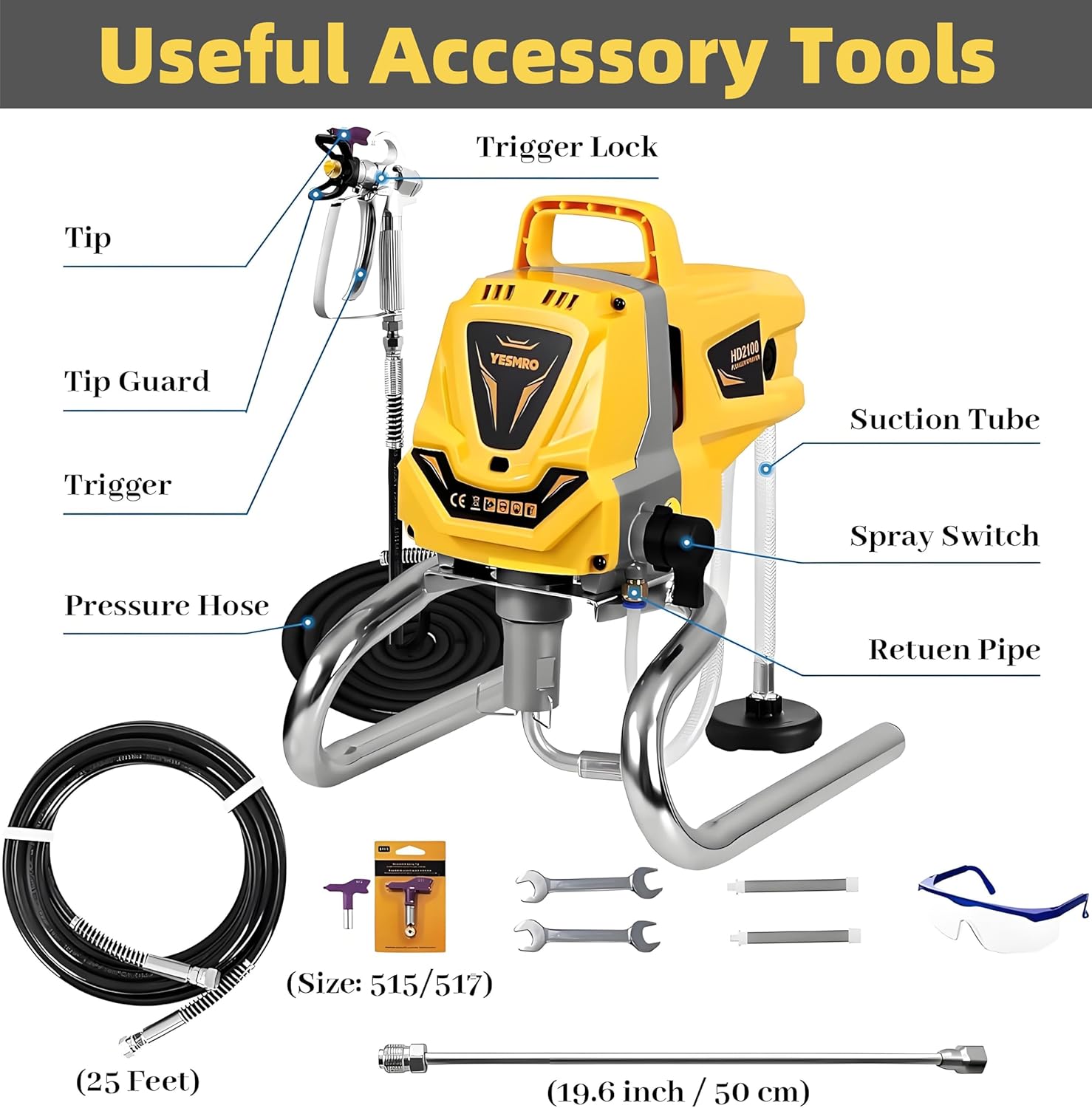 Airless Spruzzatore Vernice 3200psi - immagine 7