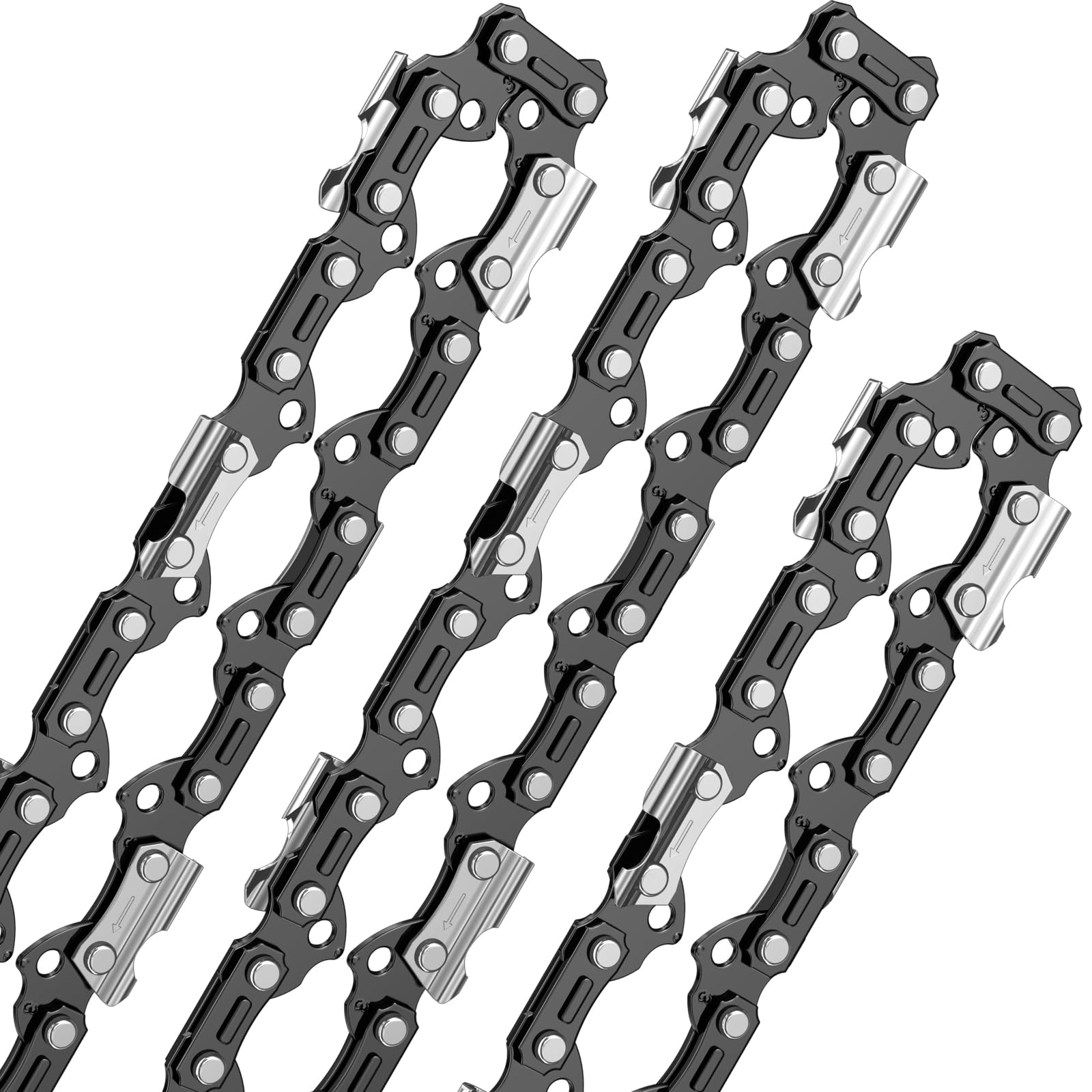 3 Catene per Motosega 3/8" 72 Maglie 1.6mm 50cm 063