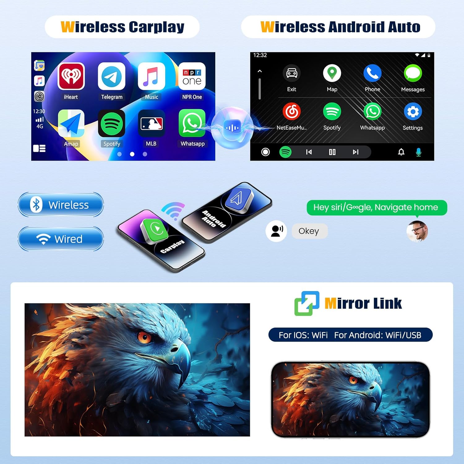 Autoradio Carplay 9" per BMW X5 E39 E53 E38 M5 (1999-2005) - immagine 3