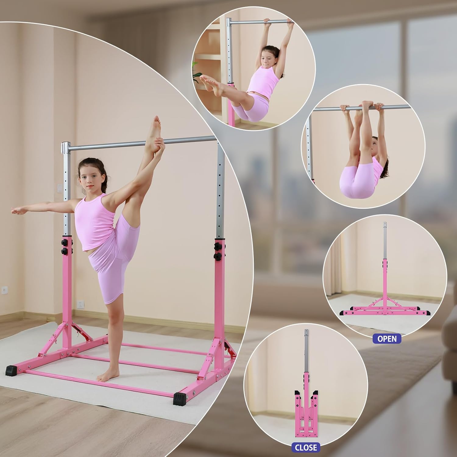 RokePro Barra da Ginnastica Pieghevole per Bambini - immagine 4