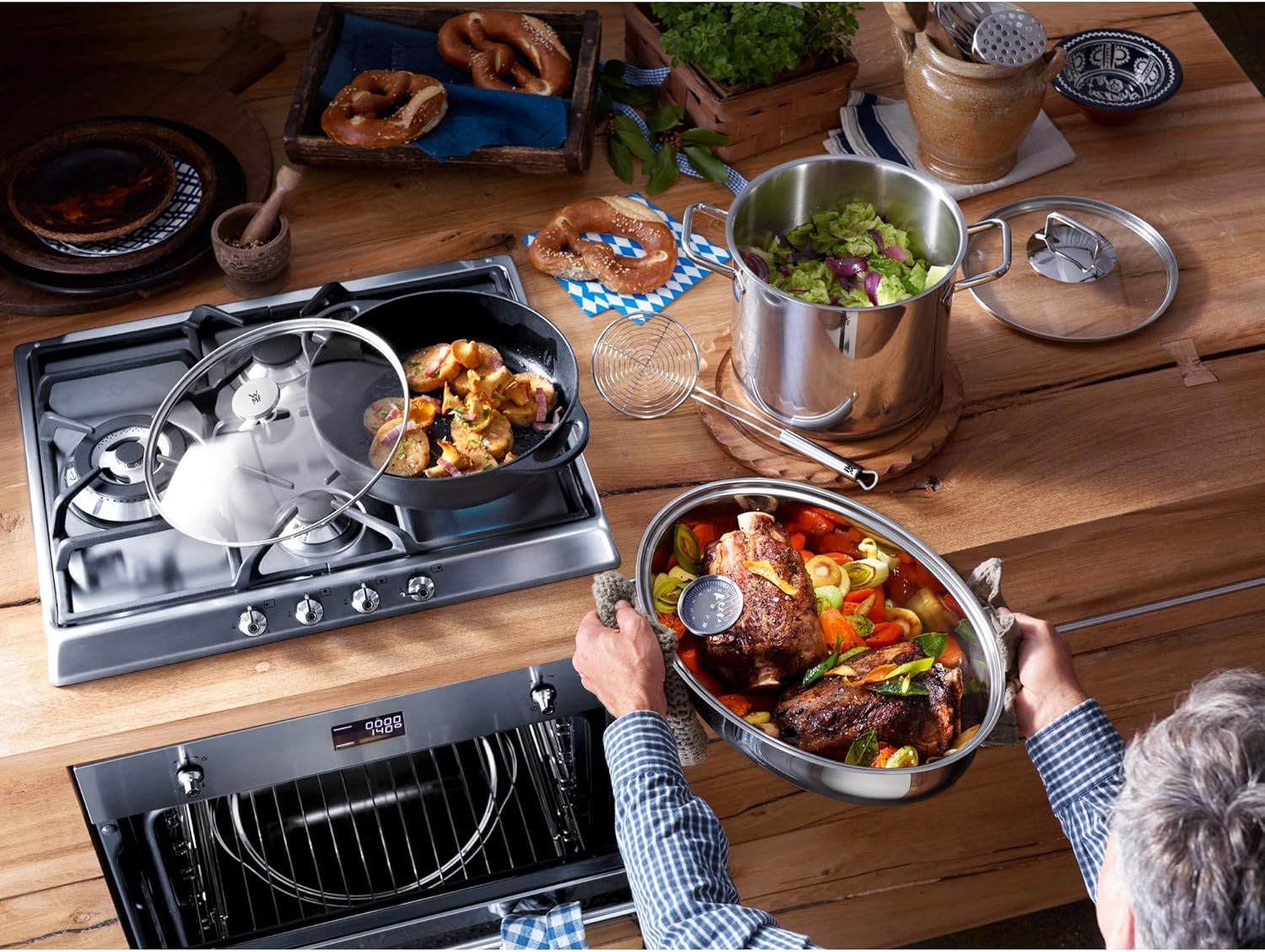 WMF Rostiera con coperchio in metallo - immagine 15