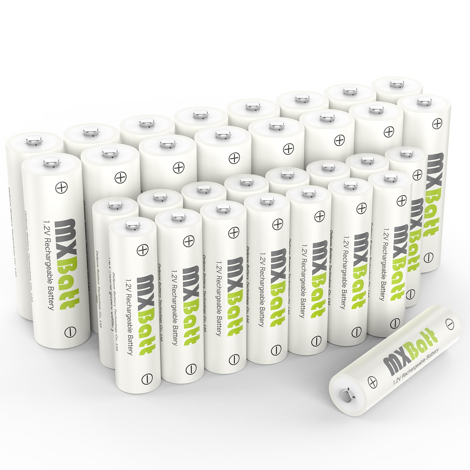 Mxbatt Batterie Ricaricabili AA 3200mAh e AAA 1100mAh