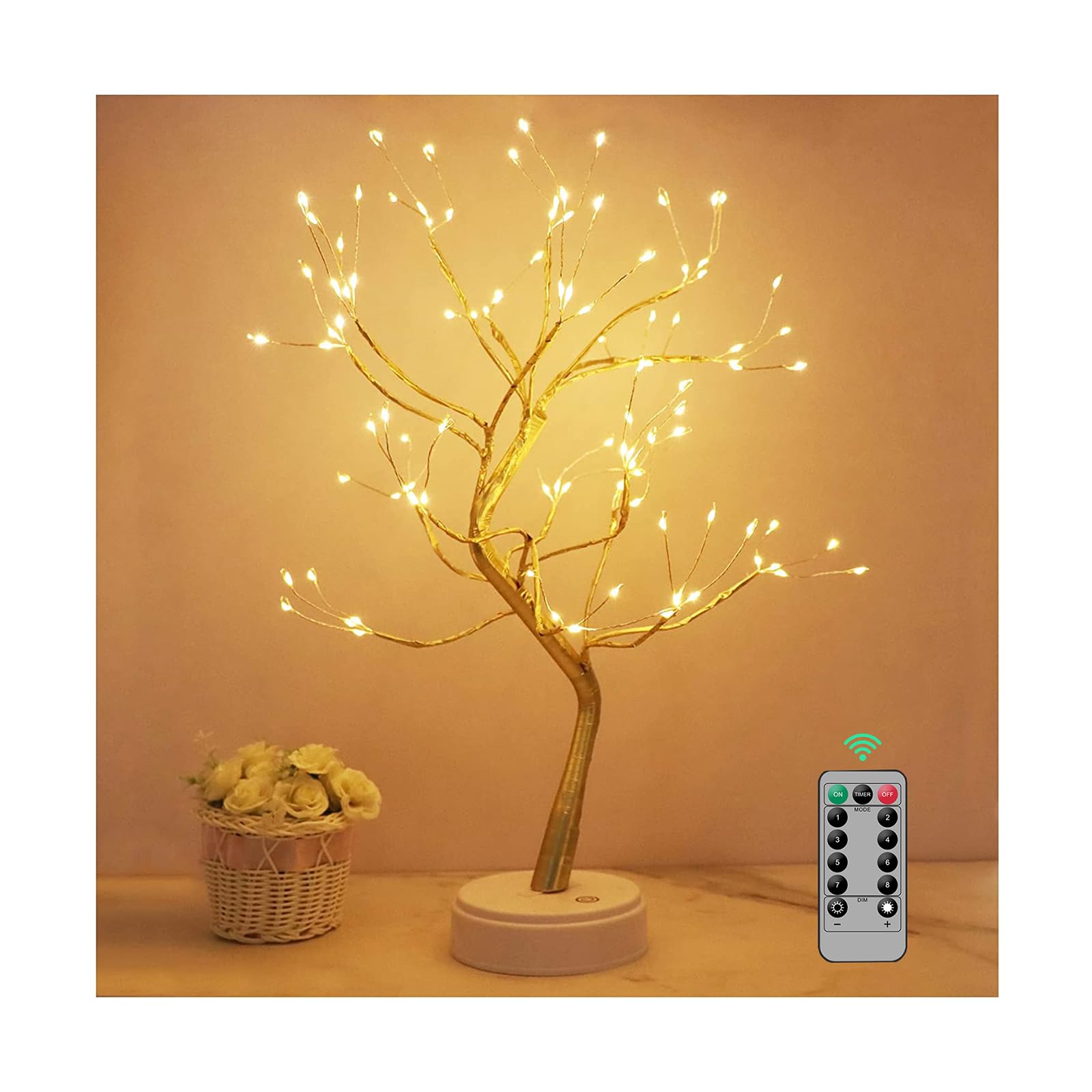 Kinamy Albero LED - Lampada da Tavolo Decorativa