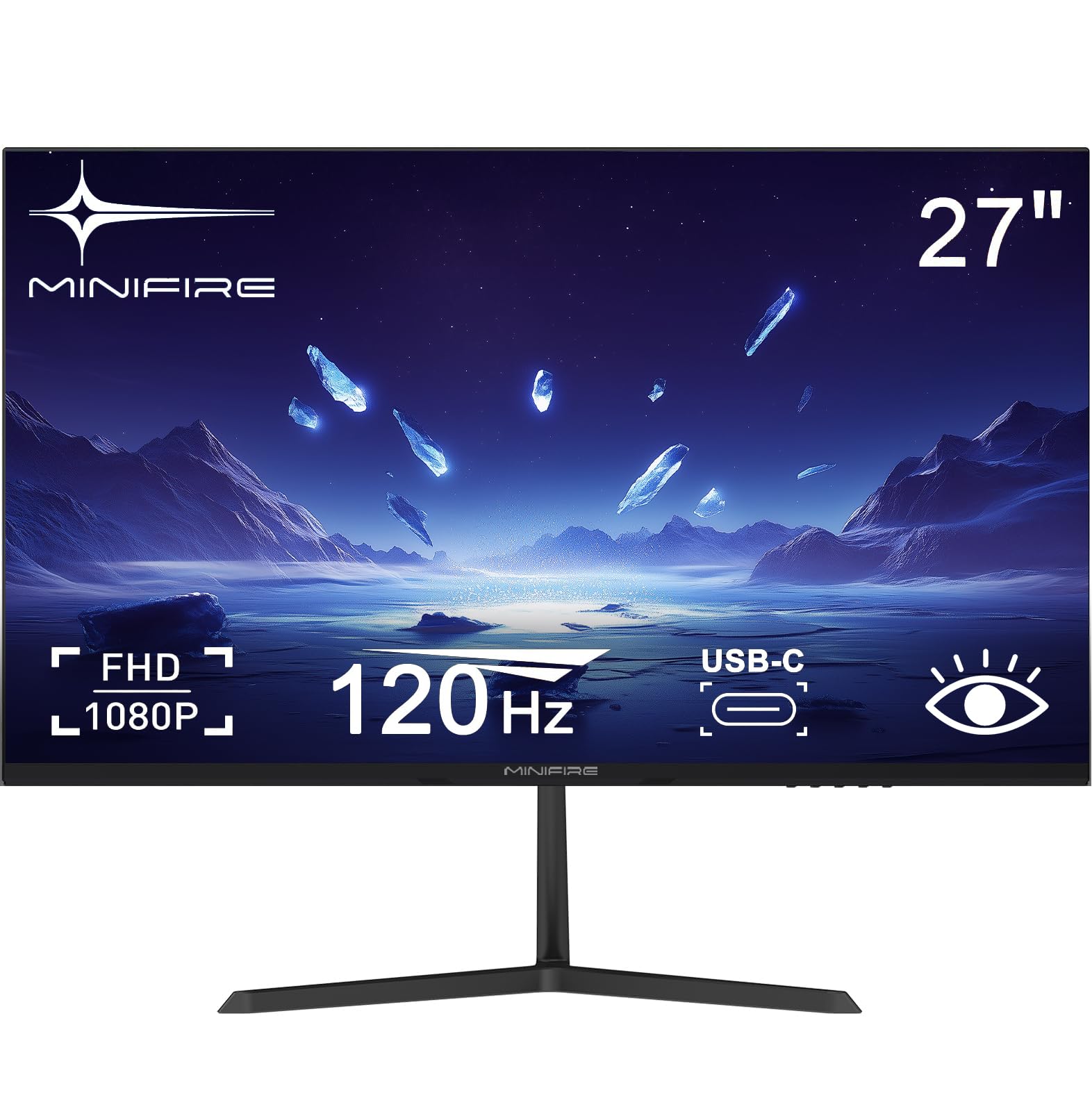 Minifire Monitor PC 27 pollici FHD 1080P 120Hz