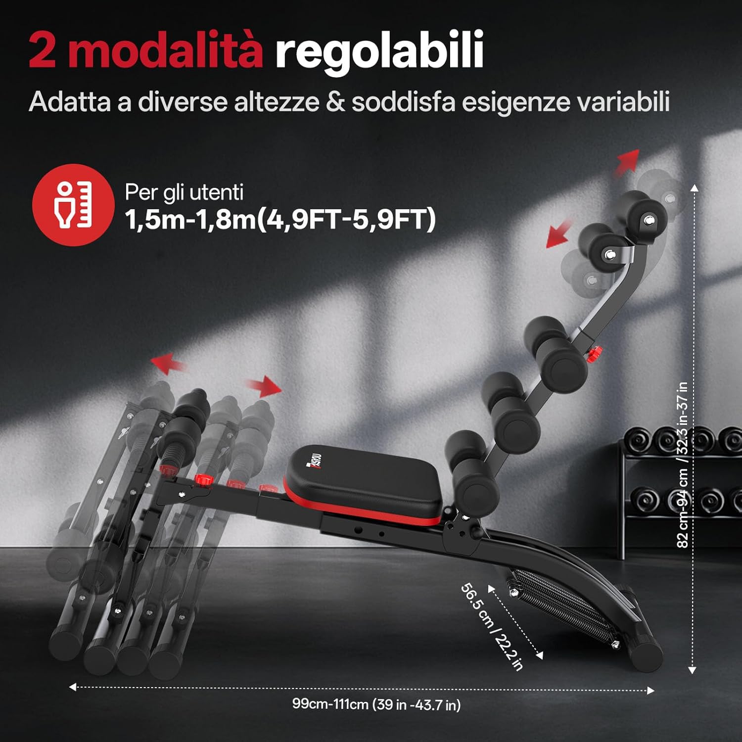 Pasyou Macchina Addominali con Fascette Resistive - immagine 7