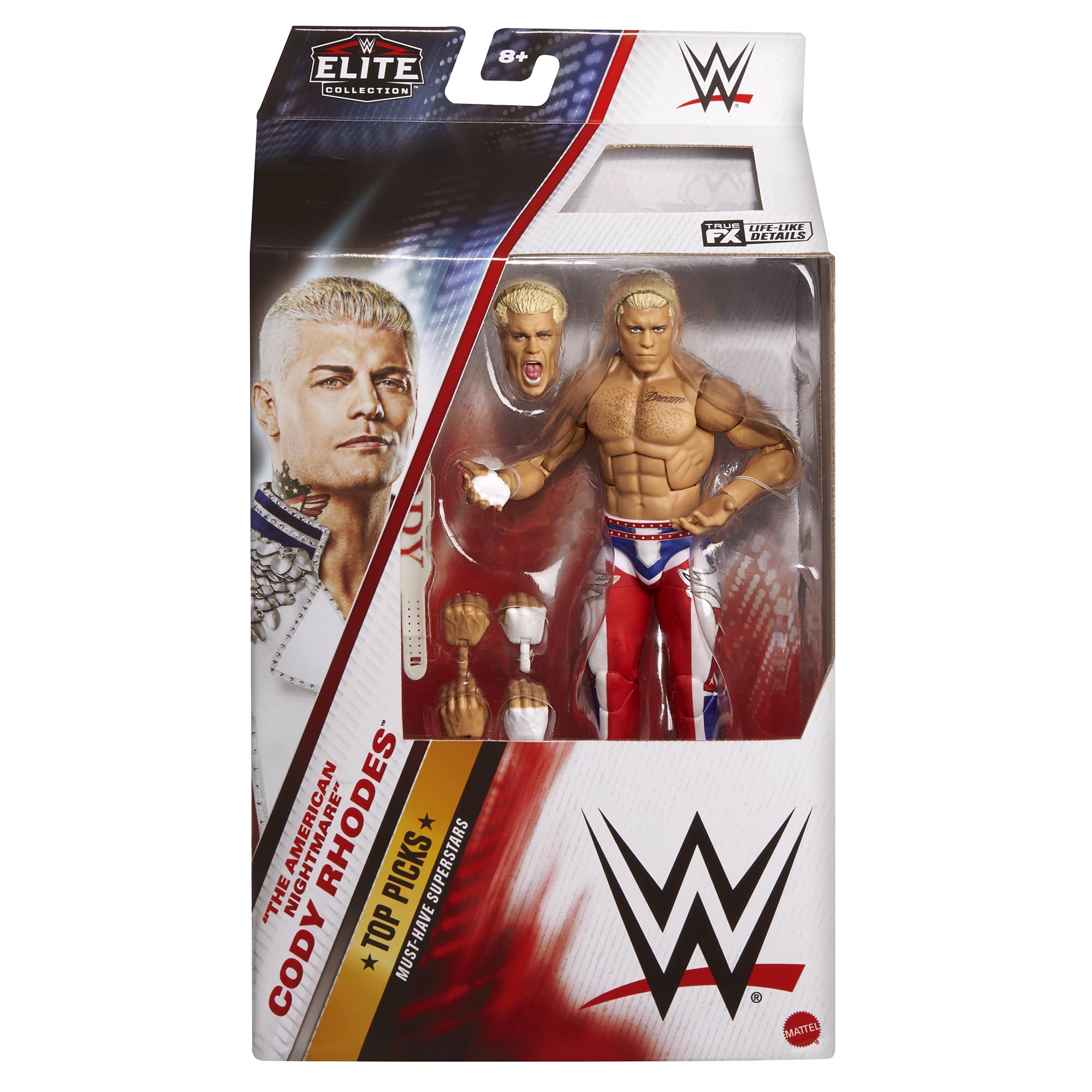 WWE Cody Rhodes (RWB) Scelte migliori d'élite 2025 (Wave 4)
