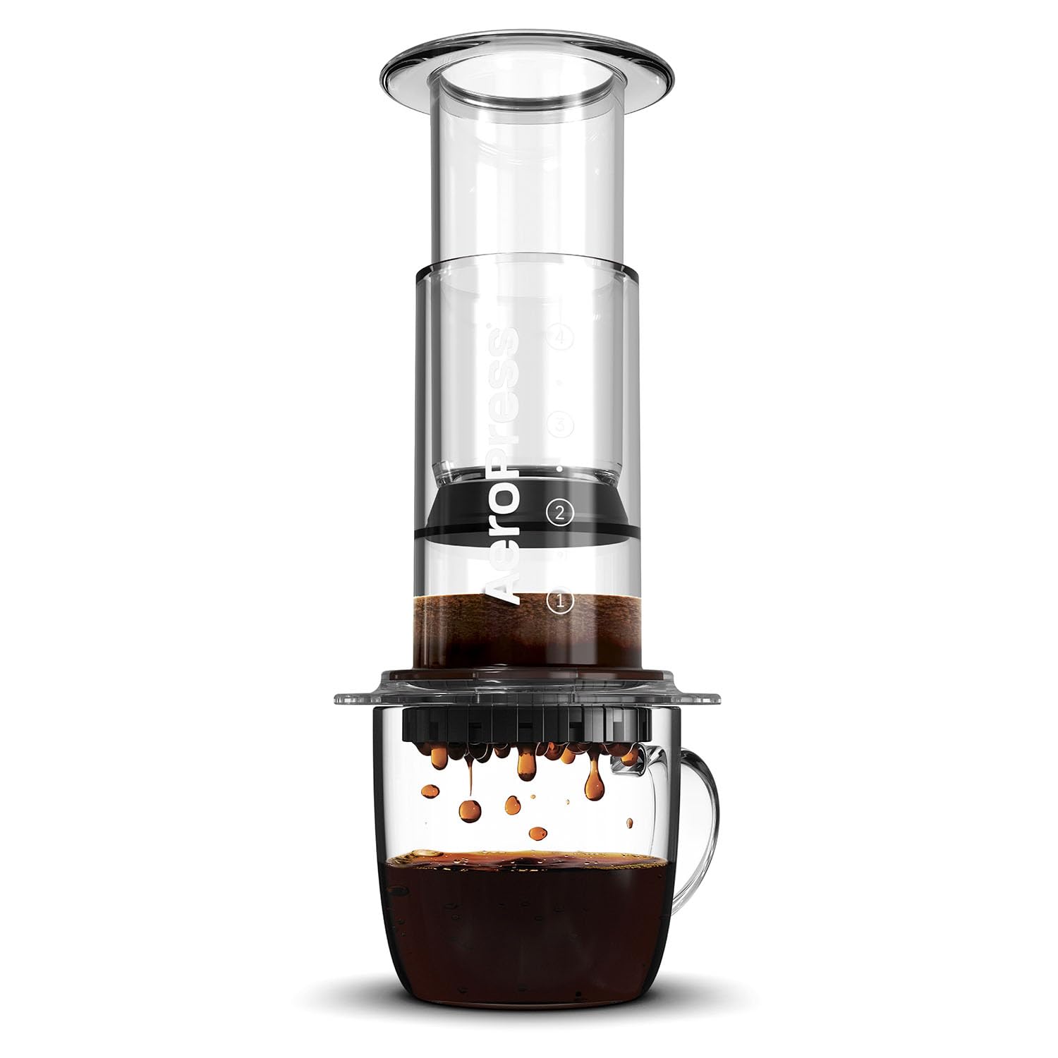 Aeropress Clear - Macchina Caffè 3 in 1 Portatile