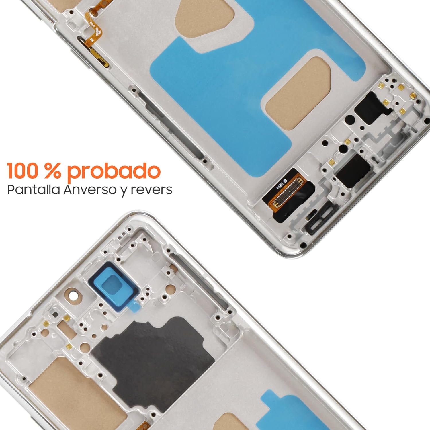 AGCUT Schermo LCD per Samsung S21 Plus 4G/5G, Argento - immagine 5