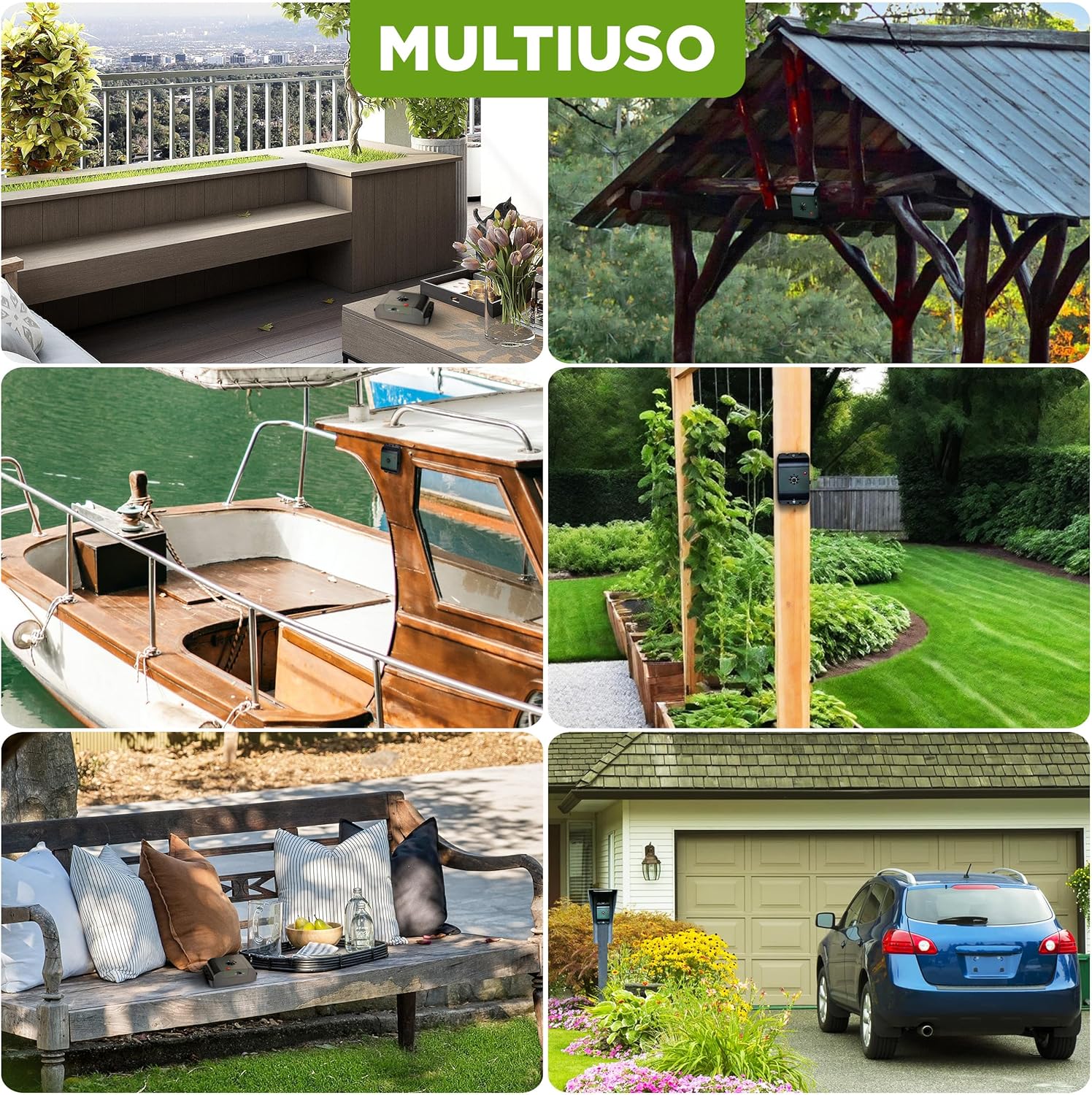 Isotronic Deterrente per Uccelli a Ultrasuoni (2 Pezzi) - immagine 5