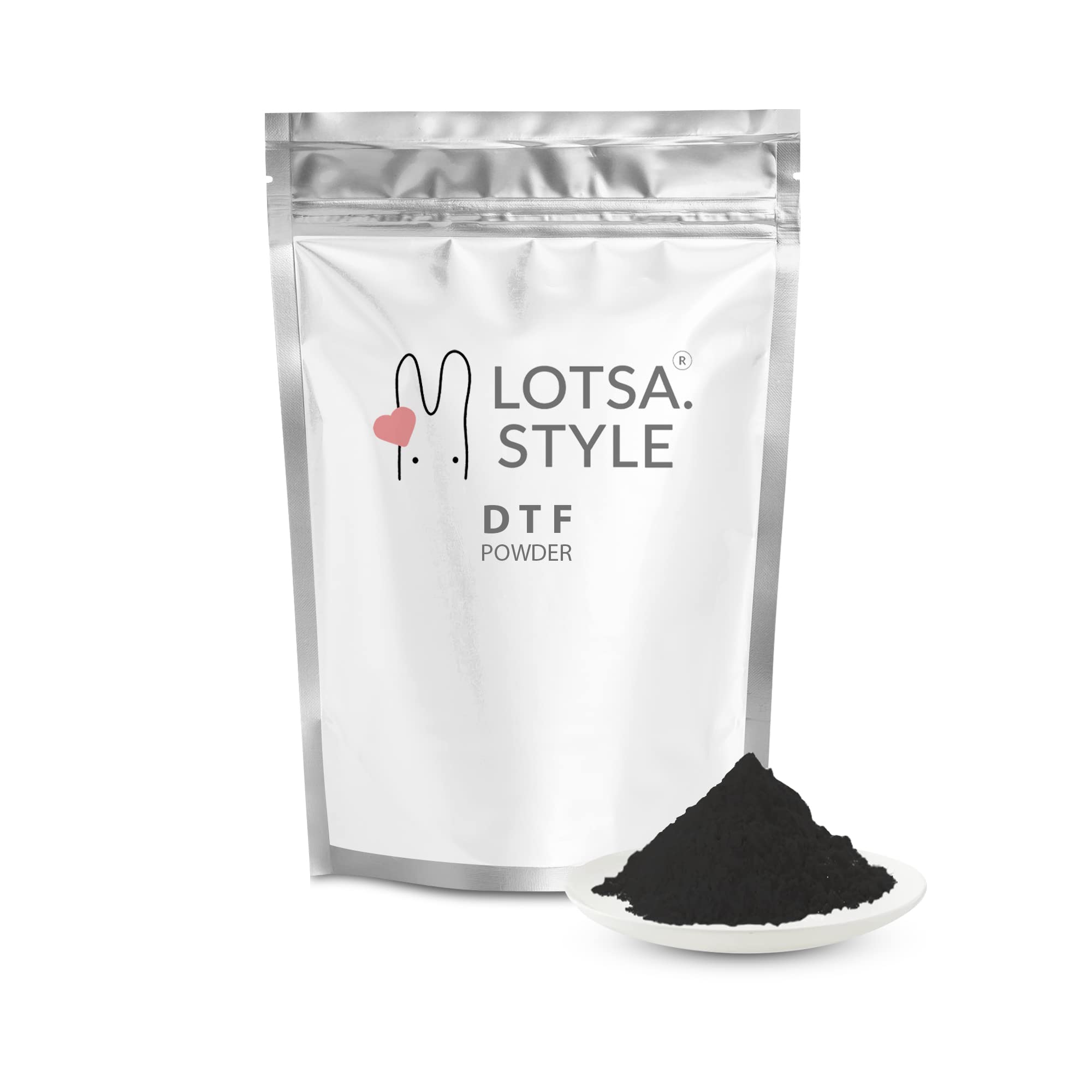 Lotsa Style Pretrattamento Adesivo Hot Melt DTF 1kg (Nero)