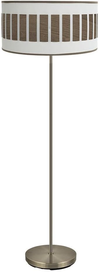 Prendeluz Piecera da Salotto 1xe27, Pelle Bianca