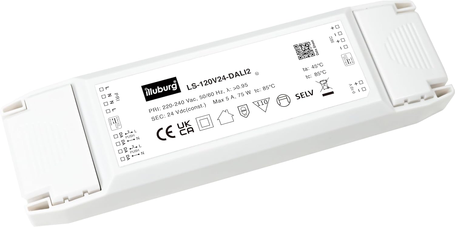 Illuburg Trasformatore LED 24V 120W Dimmerabile - immagine 1