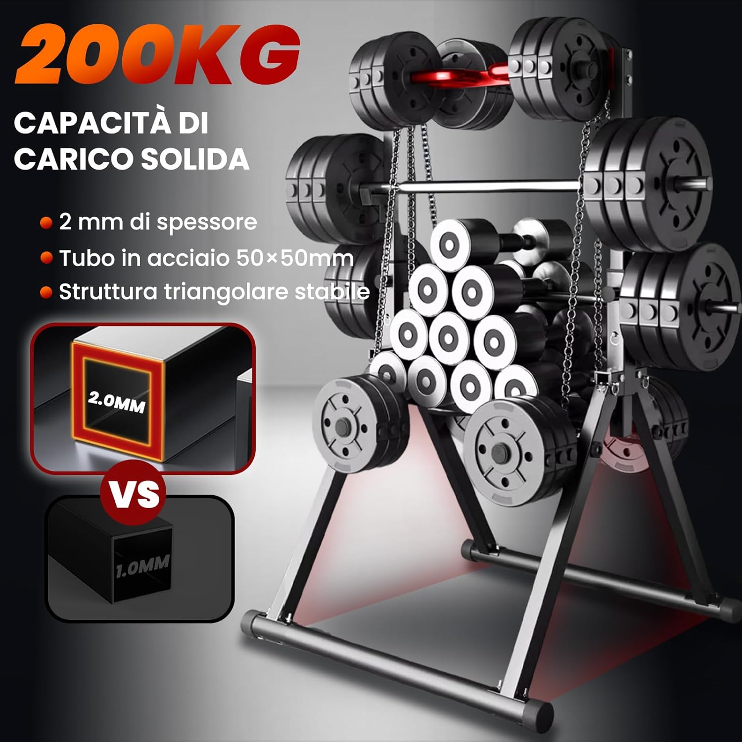 Watbkhe Power Tower Dip Station Pieghevole - immagine 2