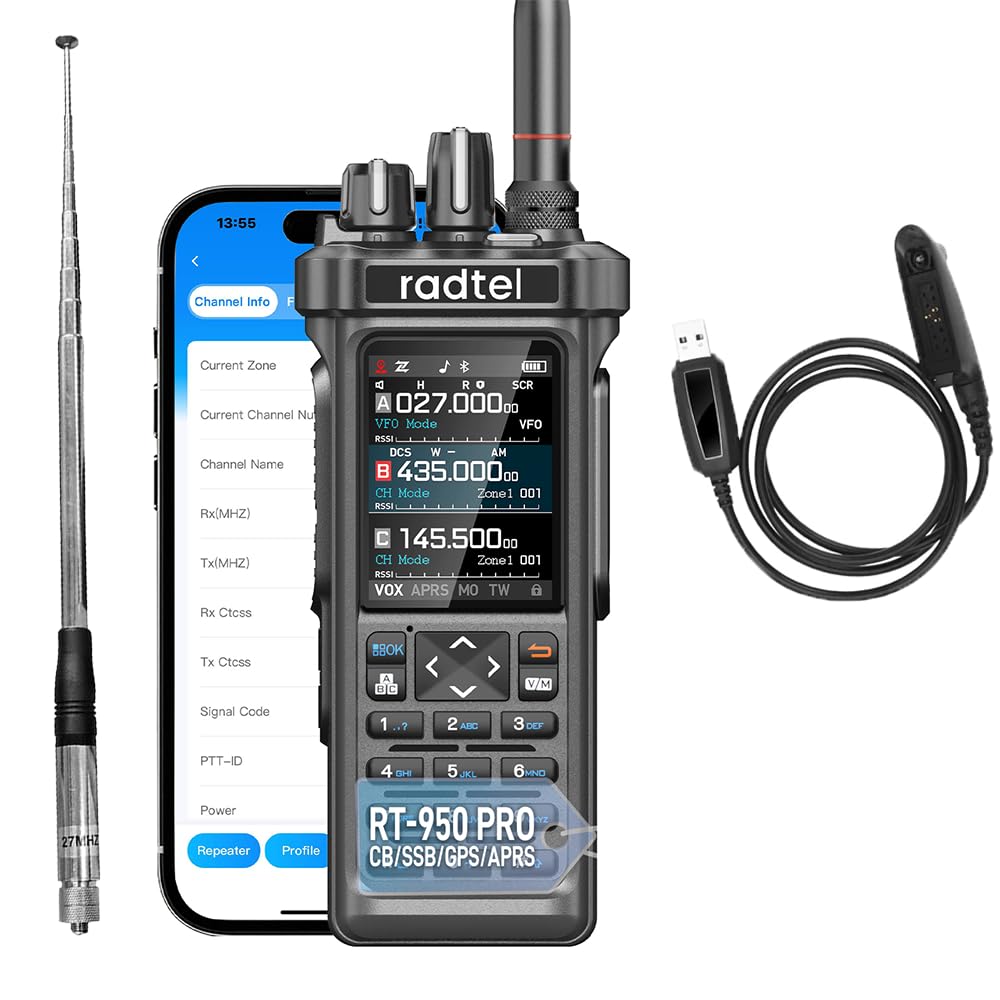 Radtel RT-950 PRO Radio Amatoriale 27 MHz TX GPS/APRS