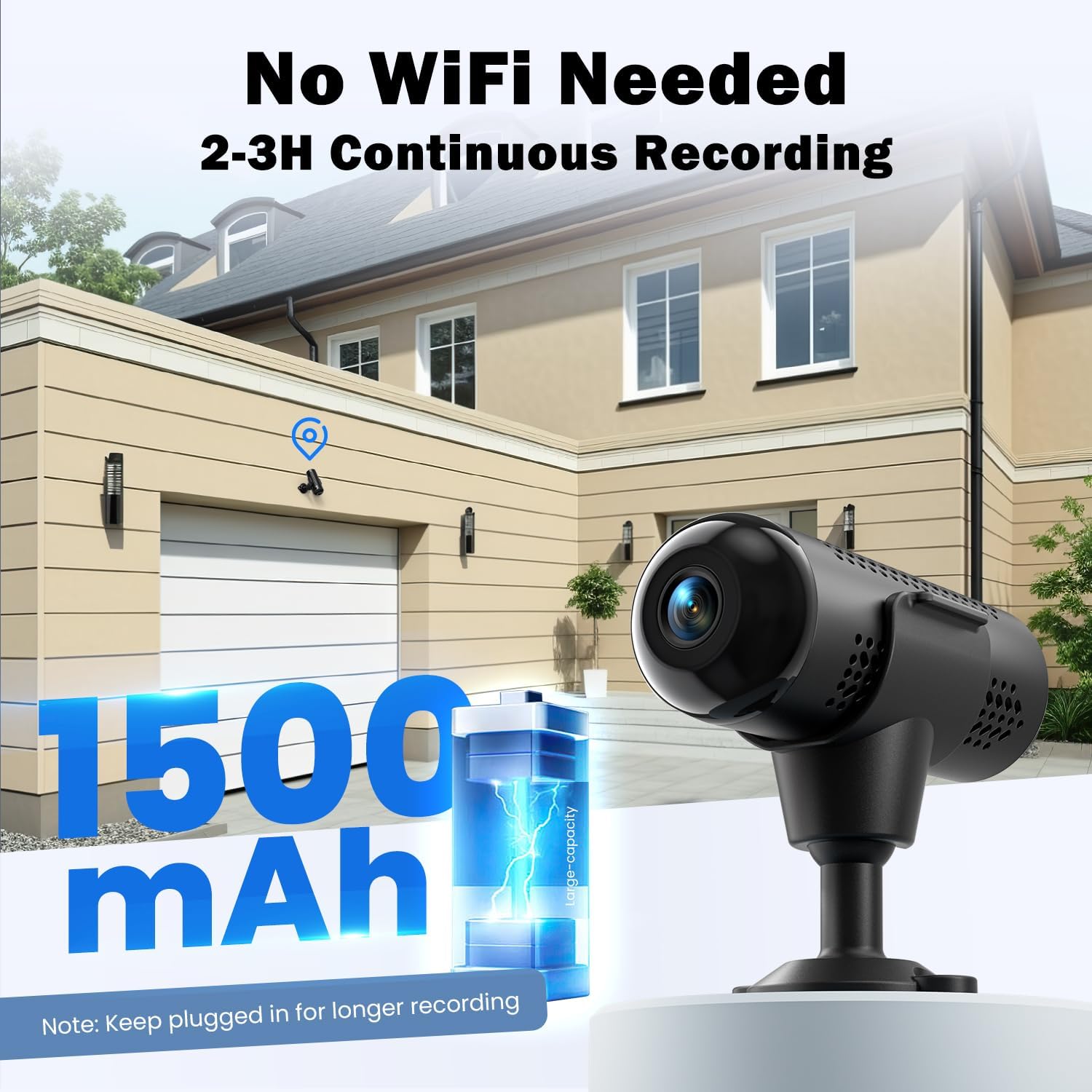 Joytour Mini Telecamera Interno 5GHz WiFi 2K HD - immagine 6