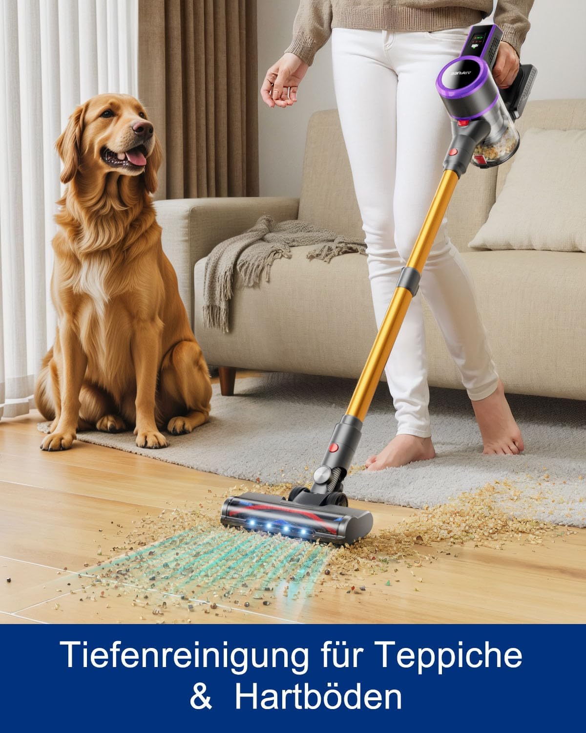 Arfuee Aspirapolvere Senza Fili 45KPa/550W/60Mins - immagine 3