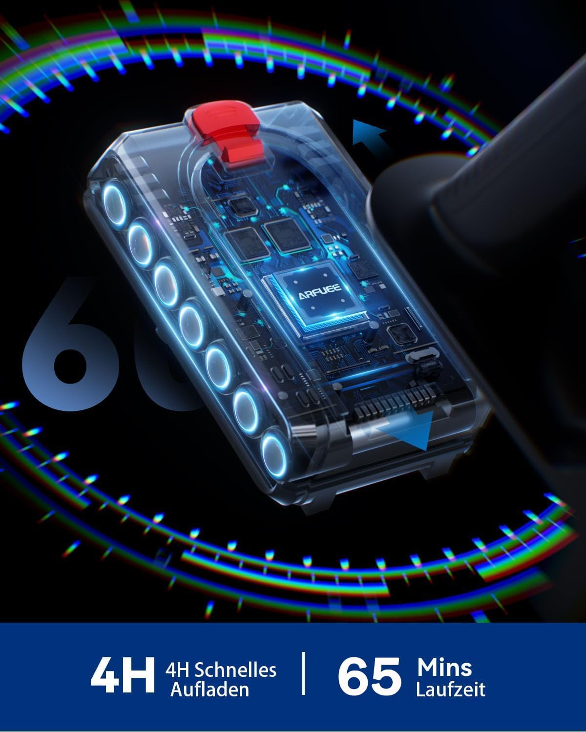 Arfuee Aspirapolvere Senza Fili 45KPa/550W/60Mins - immagine 4