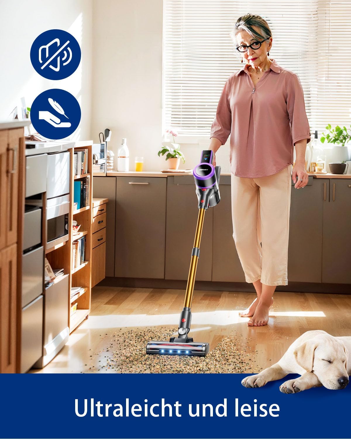 Arfuee Aspirapolvere Senza Fili 45KPa/550W/60Mins - immagine 6