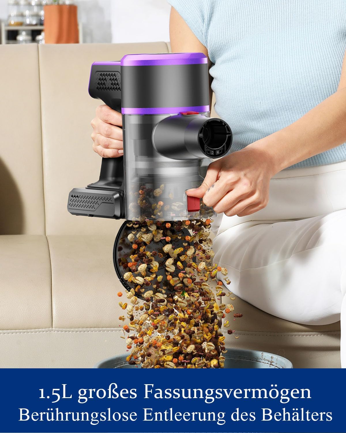 Arfuee Aspirapolvere Senza Fili 45KPa/550W/60Mins - immagine 7