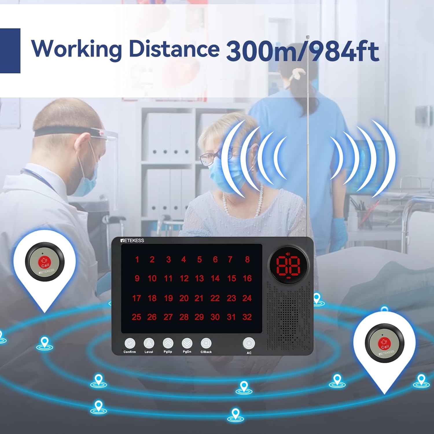 Retekess TH107 Sistema di Chiamata Wireless - immagine 2