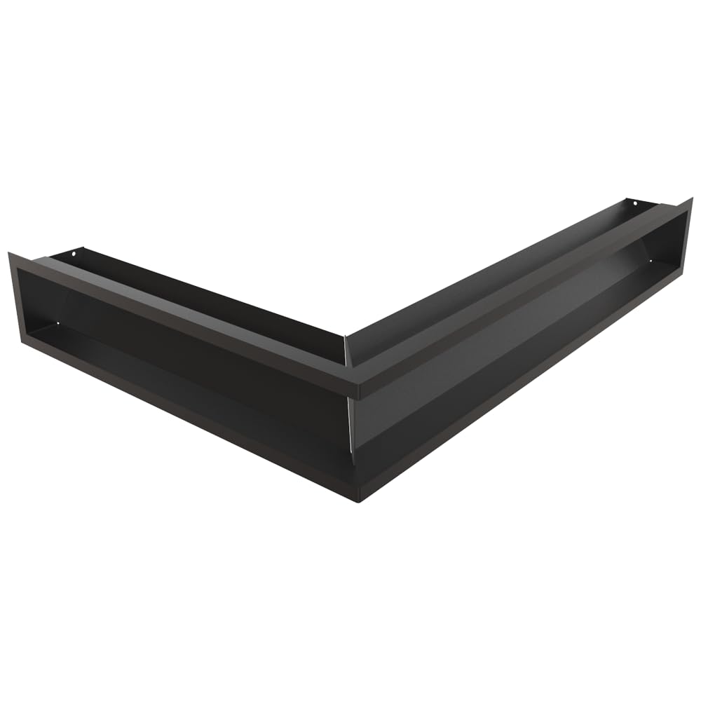 Kratki LUFT Griglia di Ventilazione Angolare 547x766x120mm Nera