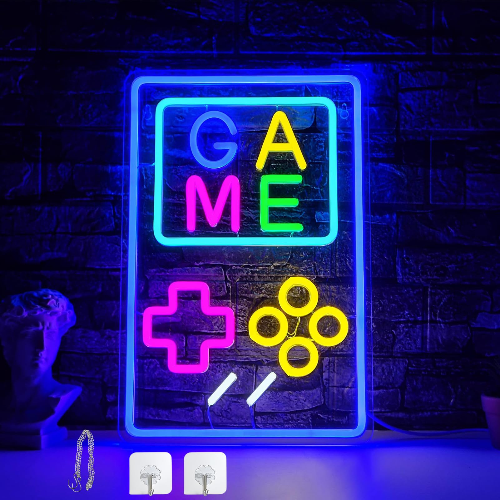Segni Neon Gaming LED Dimmerabile USB per Decorazione Parete