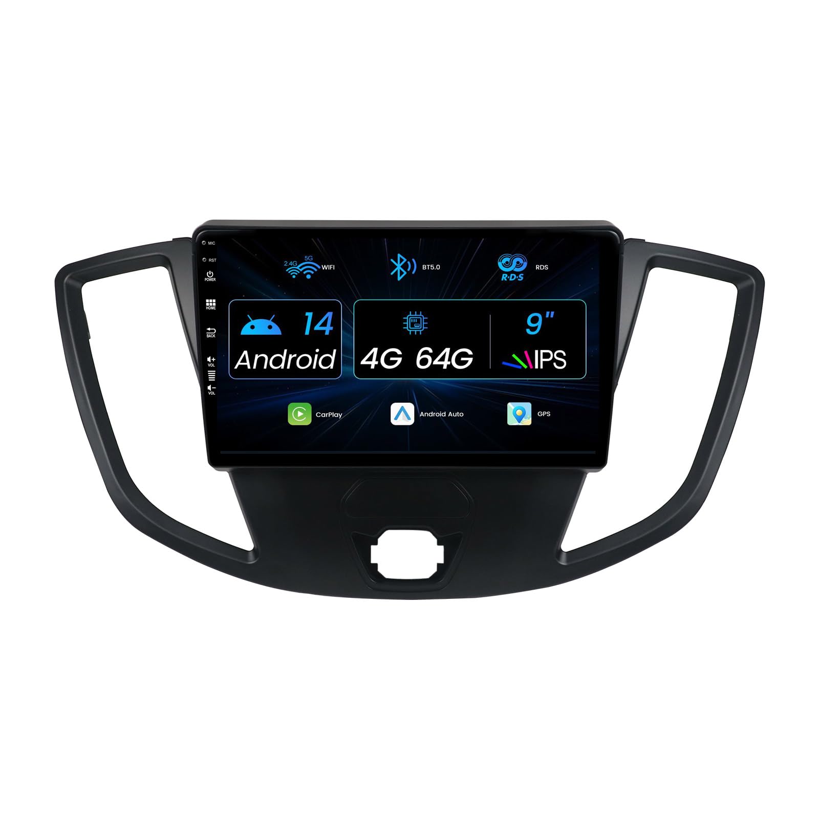 Misonda Autoradio Android 14 Doppio DIN 9" per Ford Transit