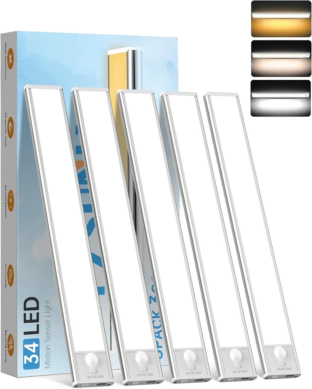 Luci LED Sottopensile Cucina 20cm (5 Pezzi) - immagine 1