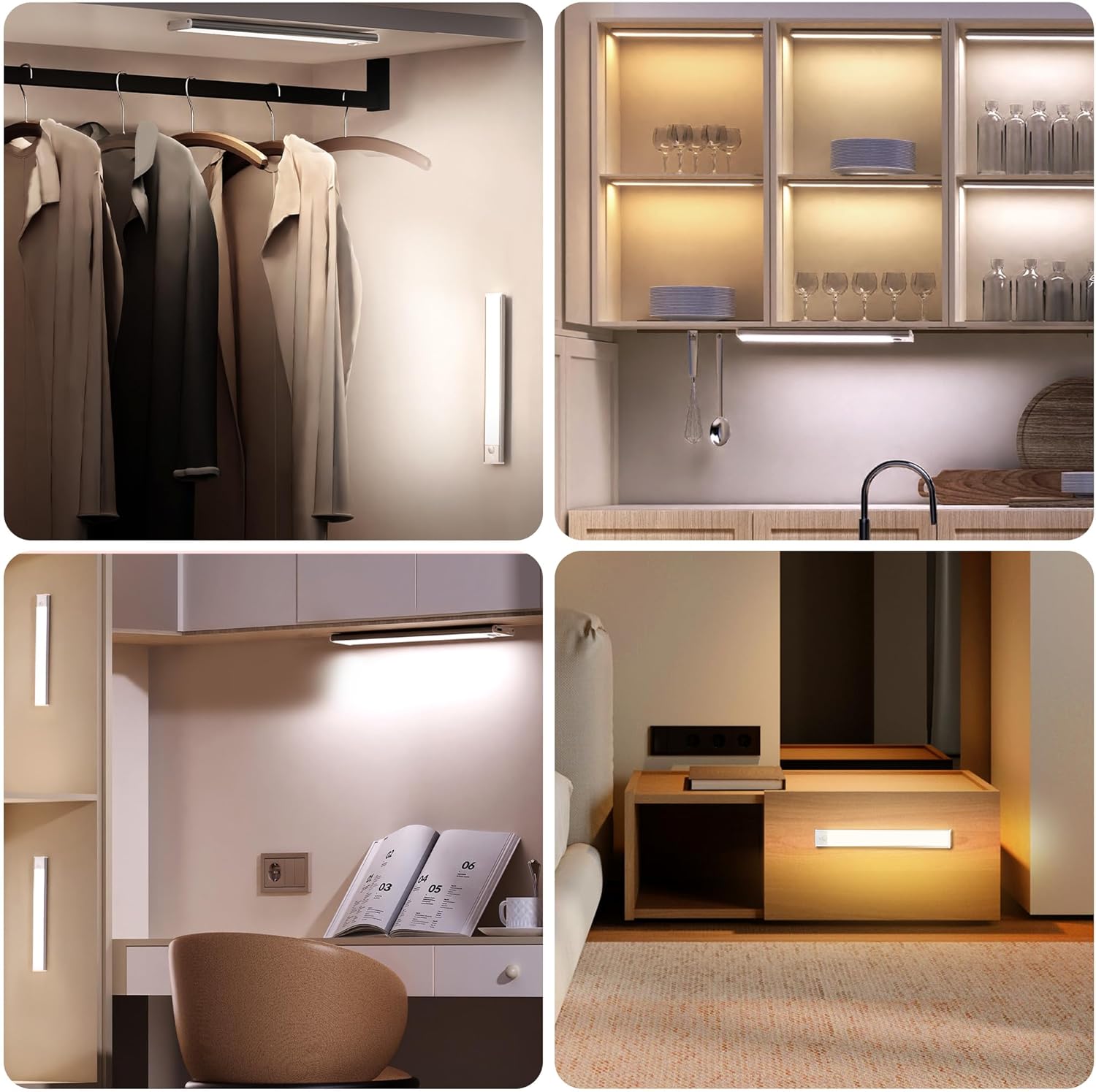 Luci LED Sottopensile Cucina 20cm (5 Pezzi) - immagine 6