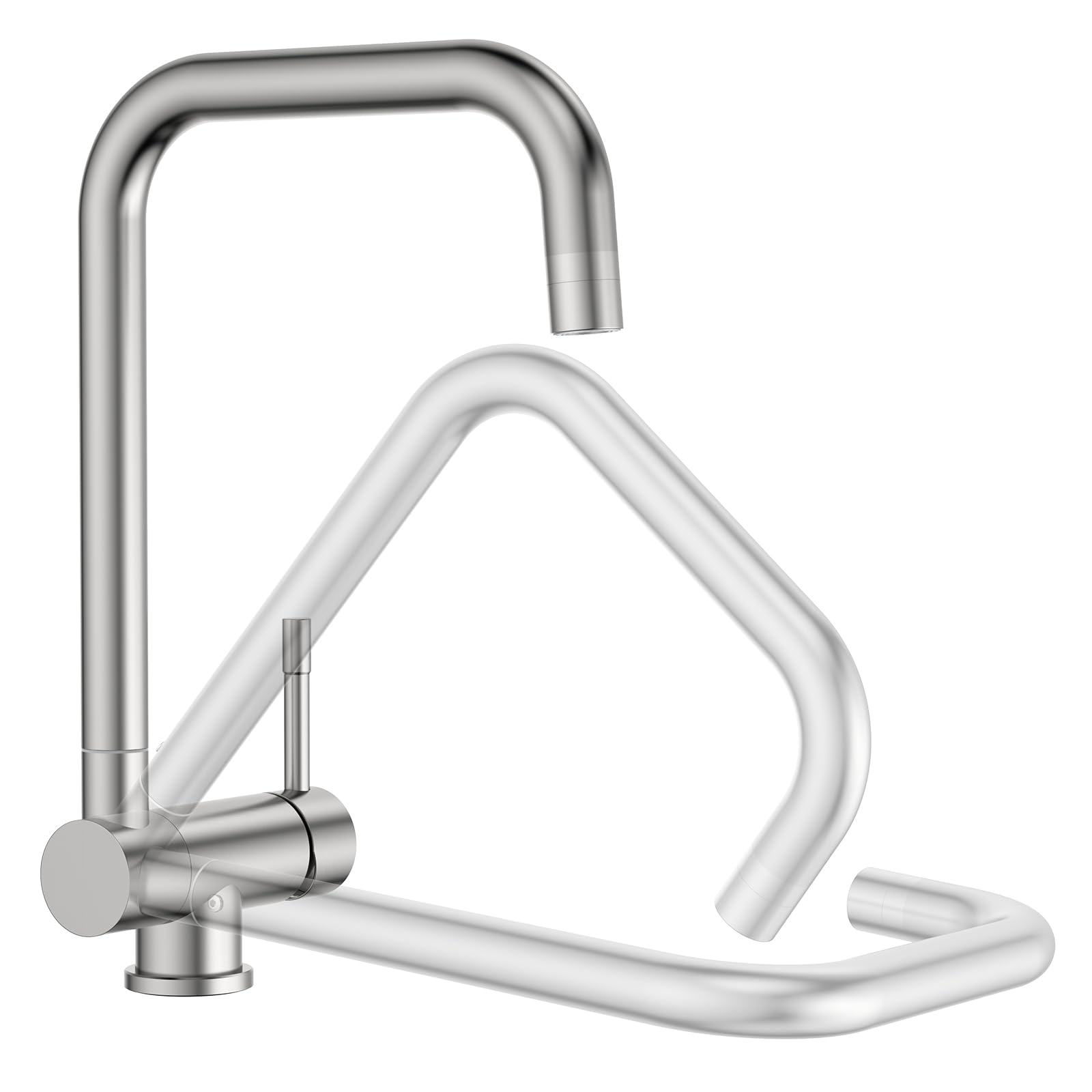 Srewohs Pro Rubinetto Cucina Pieghevole 180° Acciaio Inox