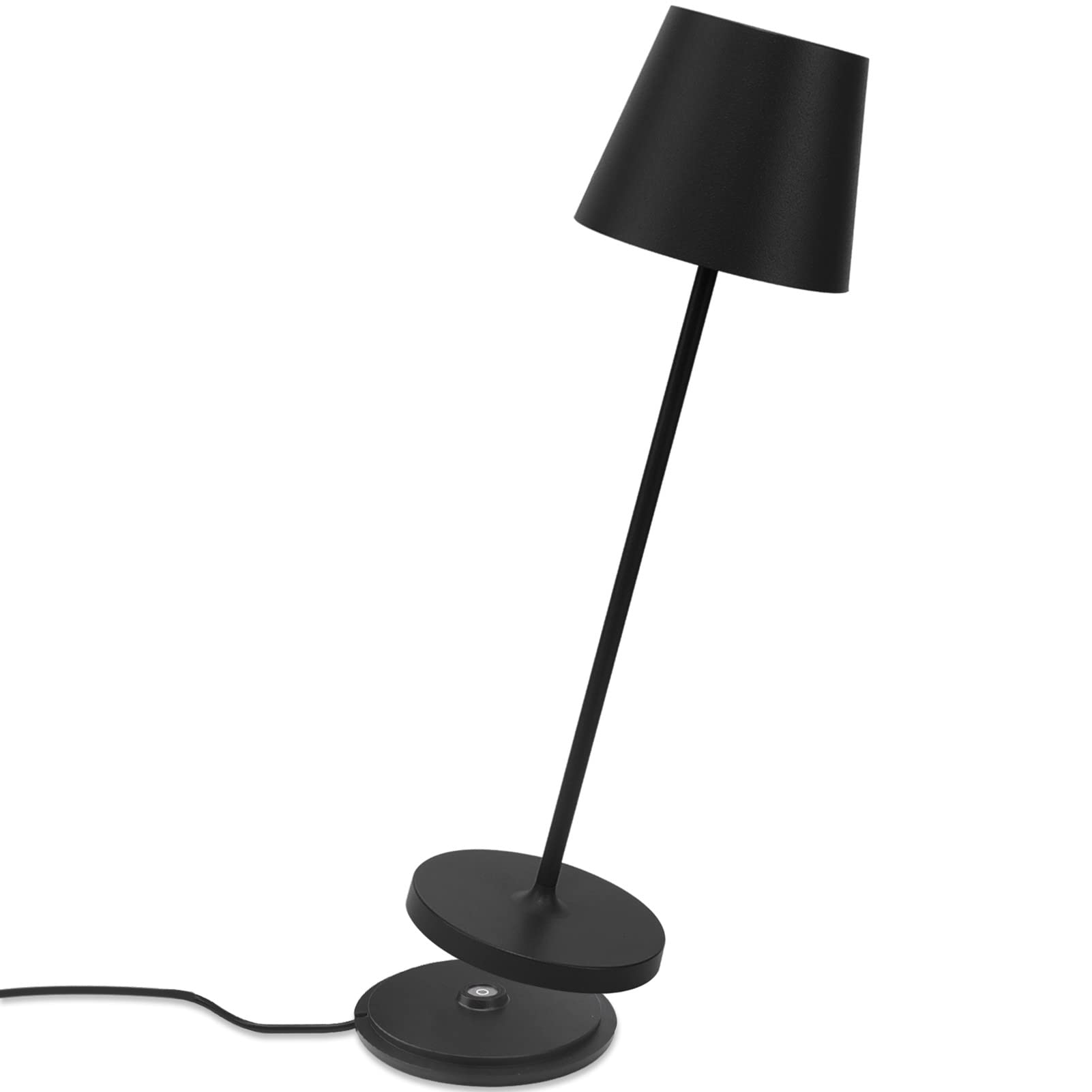 K-Bright Lampada LED Dimmerabile da Tavolo H38cm, Nero